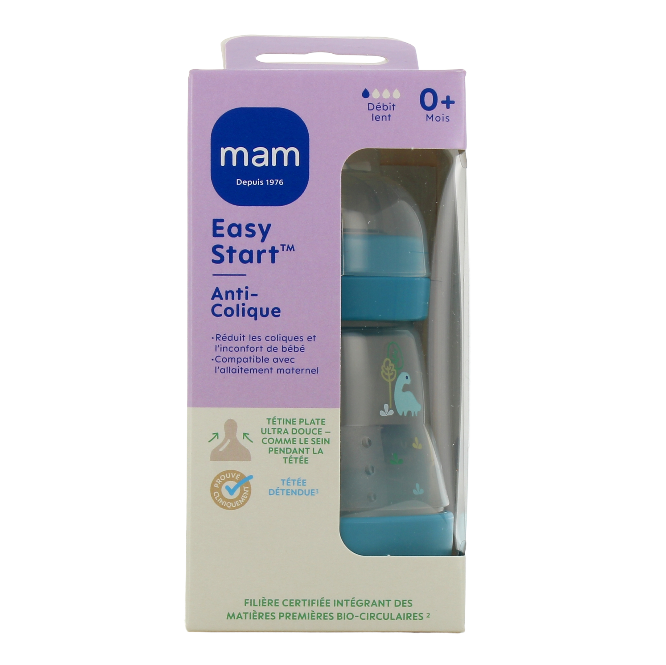 MAM Easy Start Biberon anti-coliques 160ml avec MAM Tétine