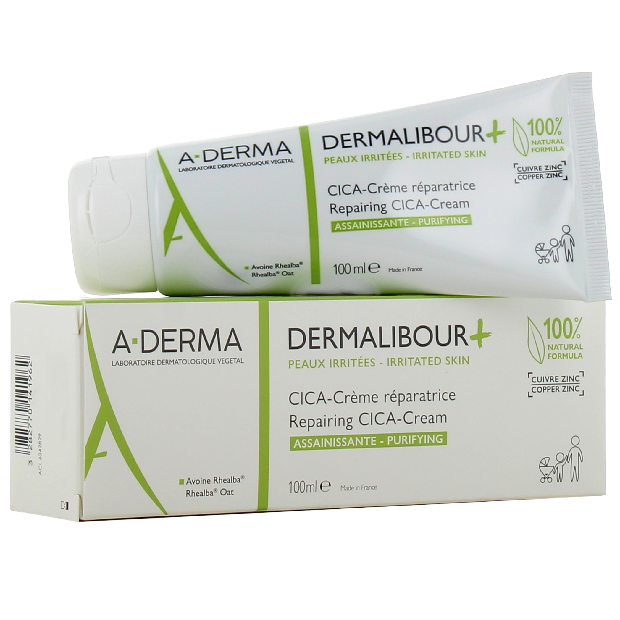 Dermalibour +, Crème Réparatrice Assainissante - A-Derma