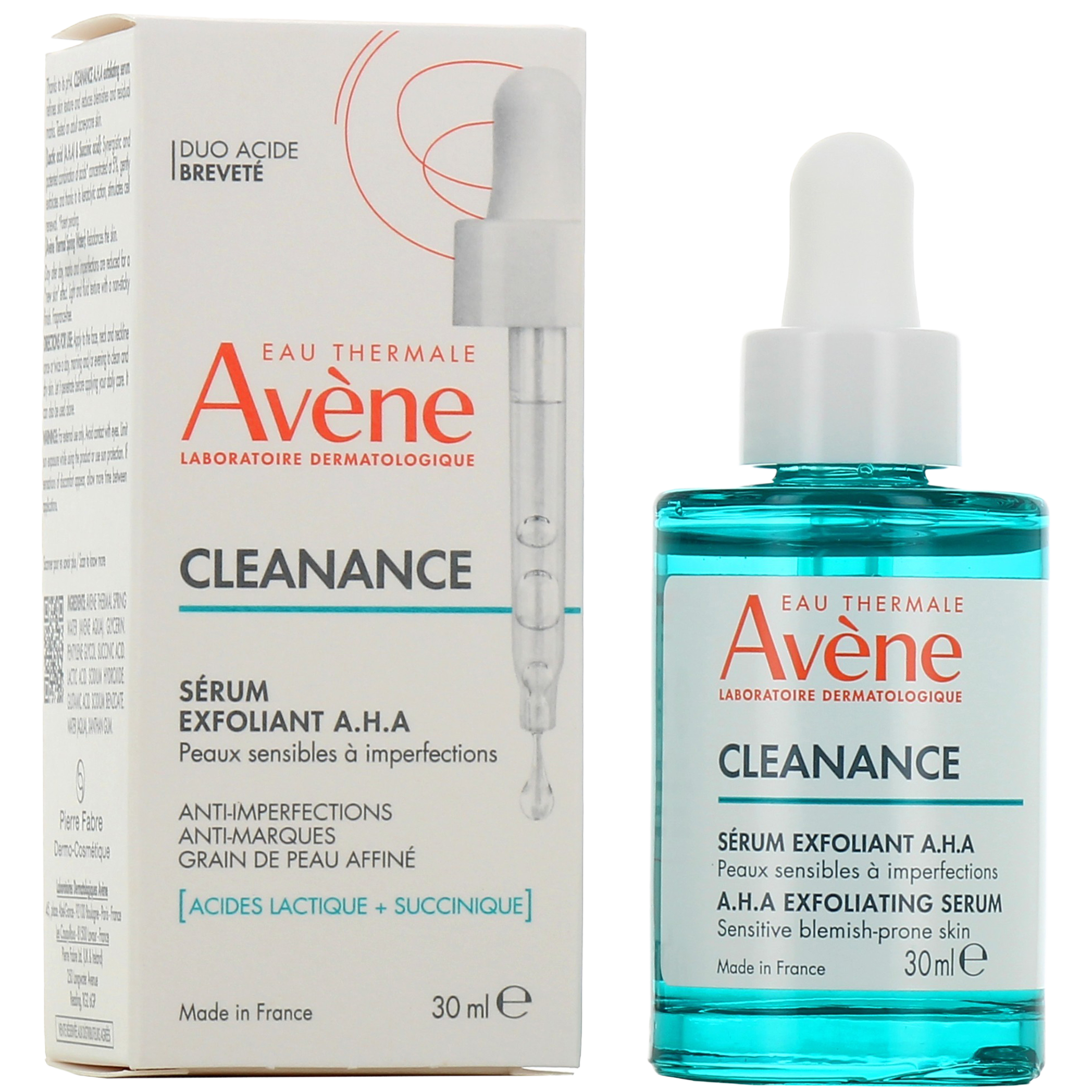 AVENE CLEANANCE SERUM Exfoliant A.h.a 30 ML : Pharmacie