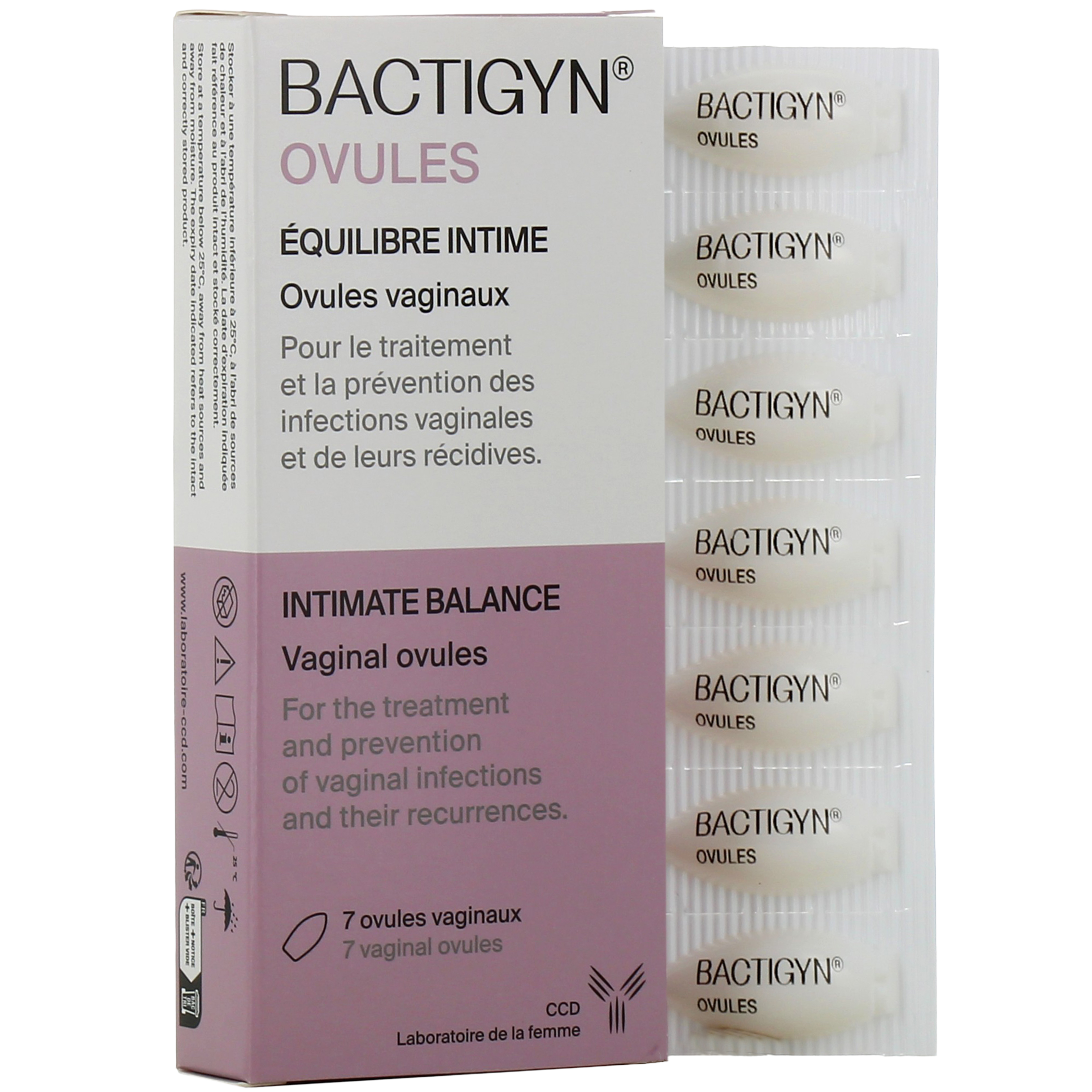 Bactigyn ovules vaginaux pour flore intime - Vaginose, mycose
