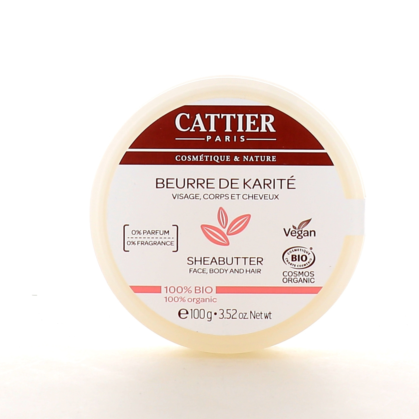 Cattier Beurre de karité Visage Corps Et Cheveux Bio 100g - Easypara