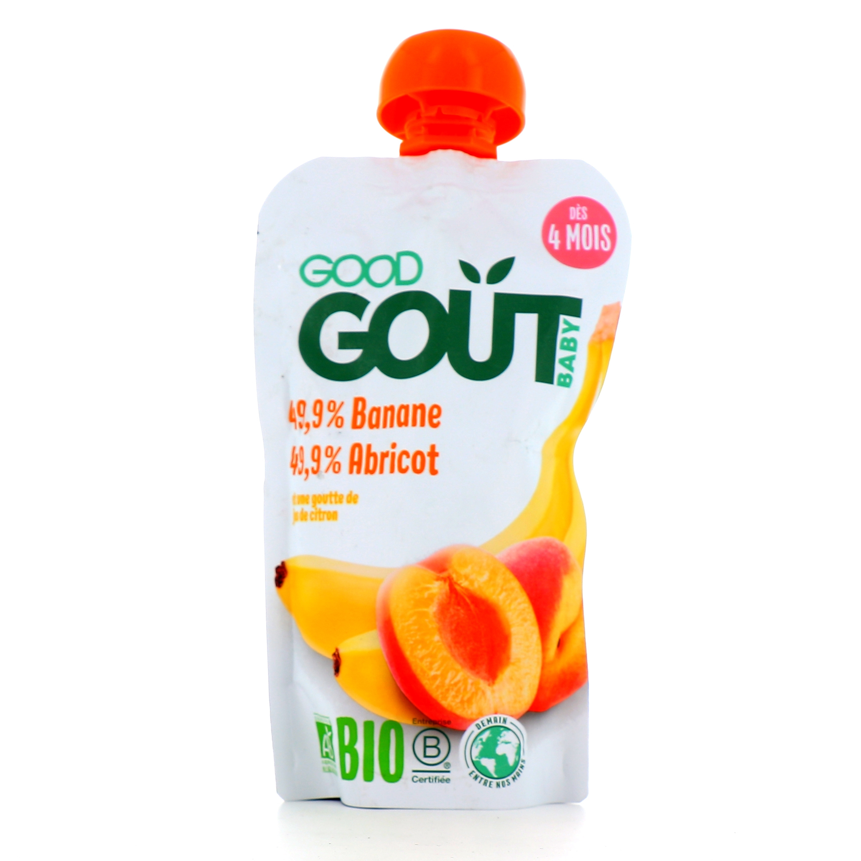 Good Goût Gourde de Fruits BIO Poire Clémentine - 120 g - Pharmacie en  ligne