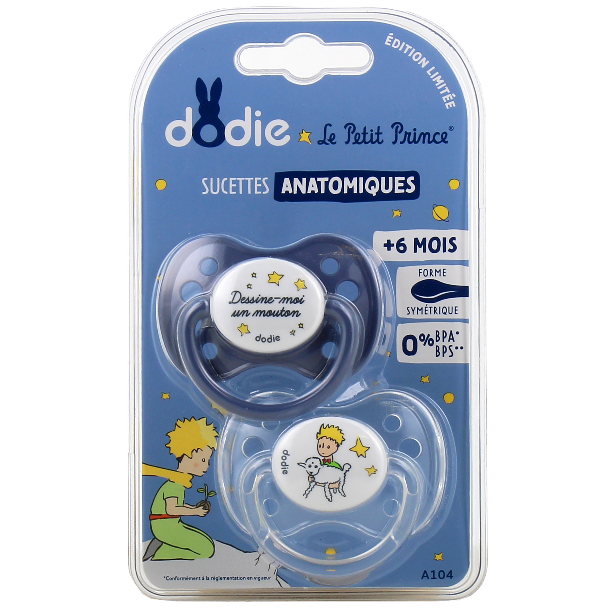 Dodie Sucette Anatomique Nuit Silicone 0-6 mois A96