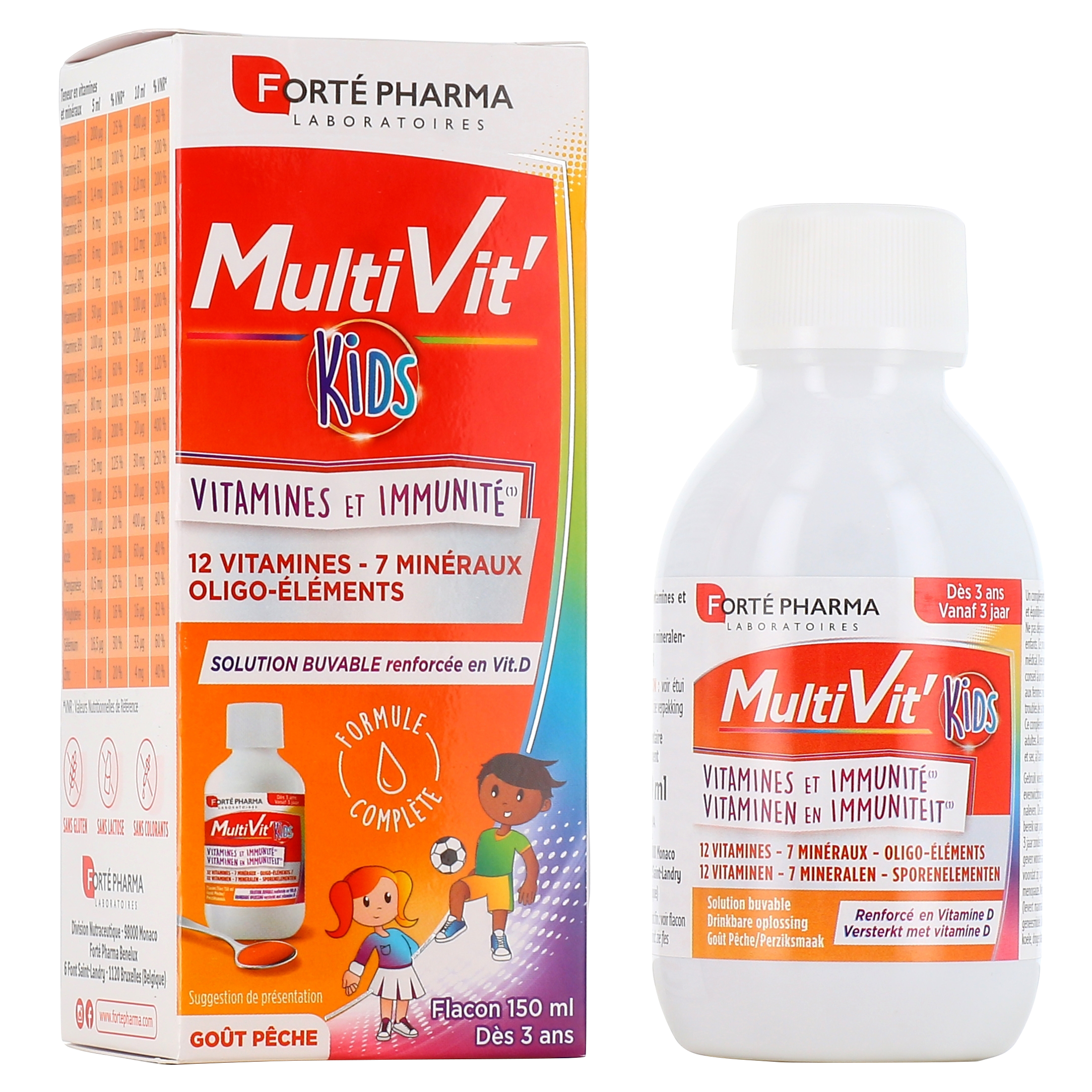Compléments alimentaires et vitamines pour les enfants à partir de 3 ans