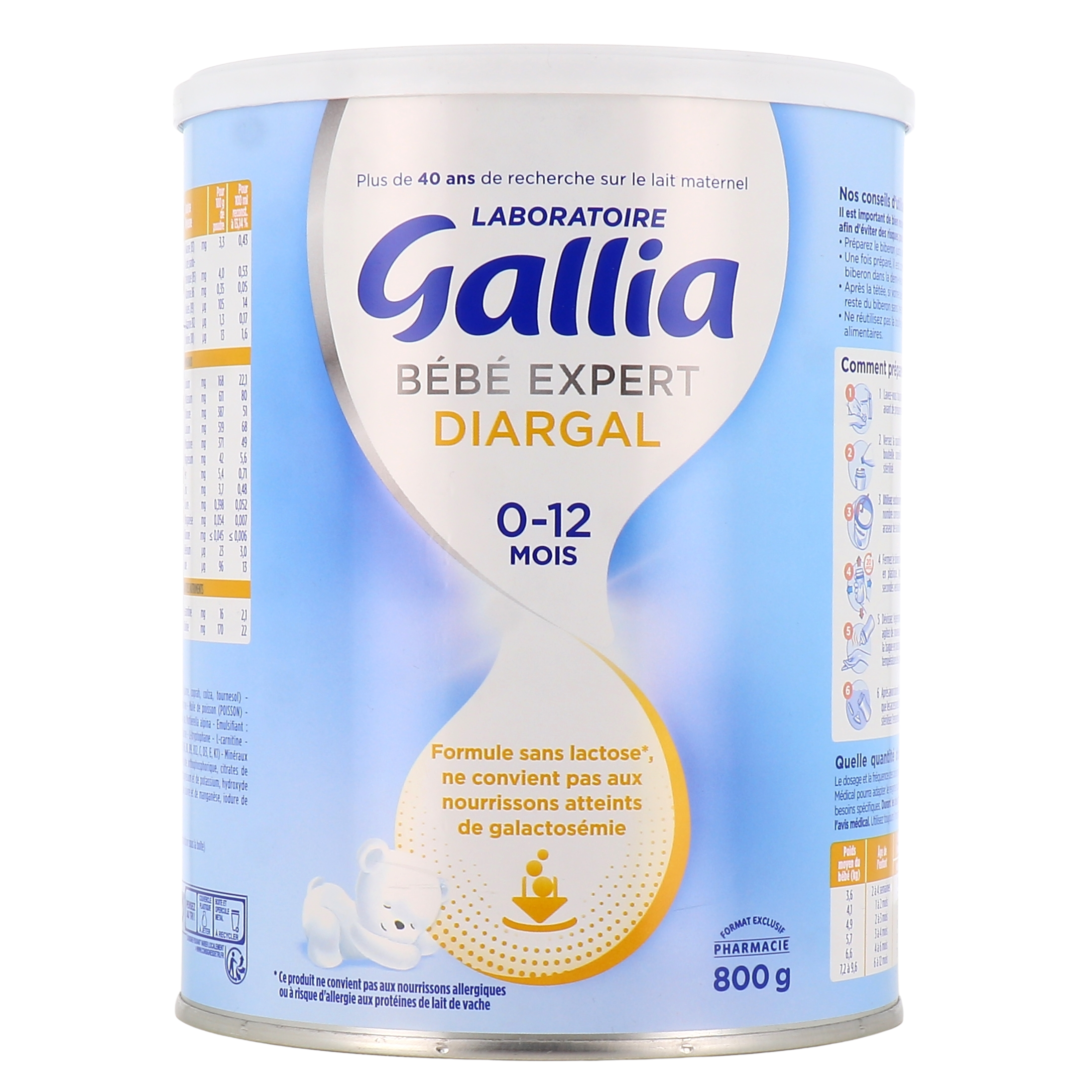 GALLIA PROCESA LAIT EN POUDRE 2er Age (6-12 mois) - 800g