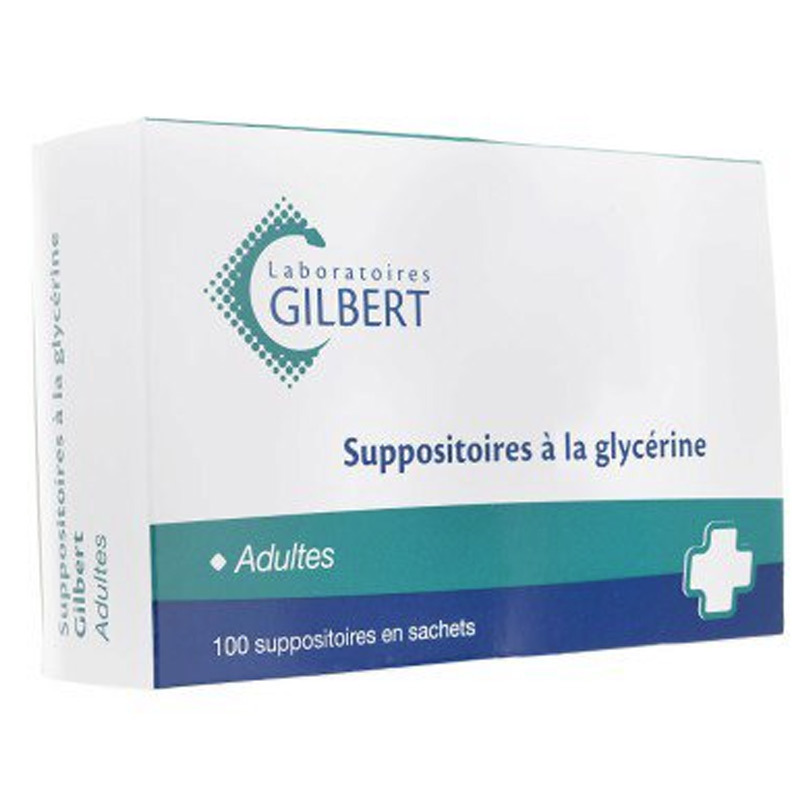 Suppositoire à La Glycérine Enfant - Gilbert - Constipation - Boite de 10 -  Gilbert