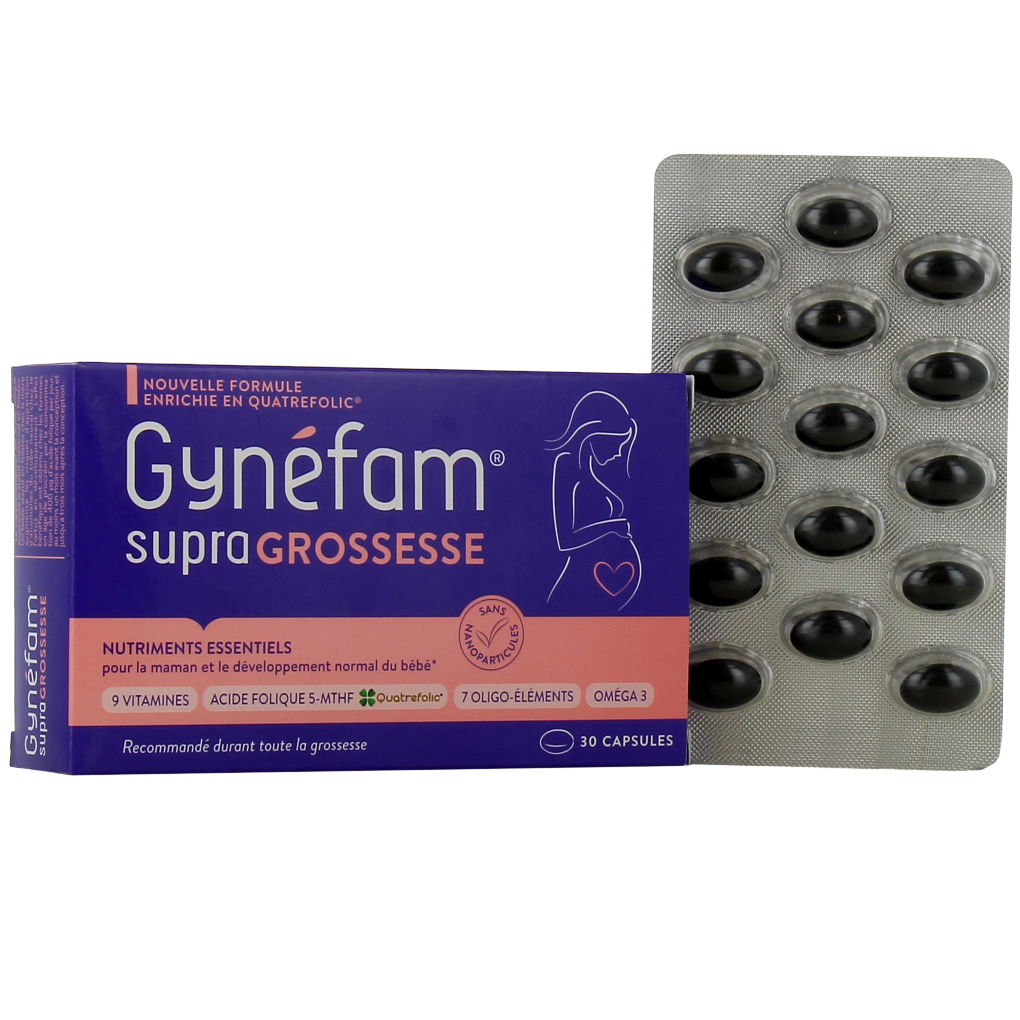 GYNEFAM supra grossesse 90 capsules - Parapharmacie Prado Mermoz
