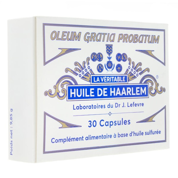 Huile de Haarlem - 30 ou 60 capsules - Lefevre