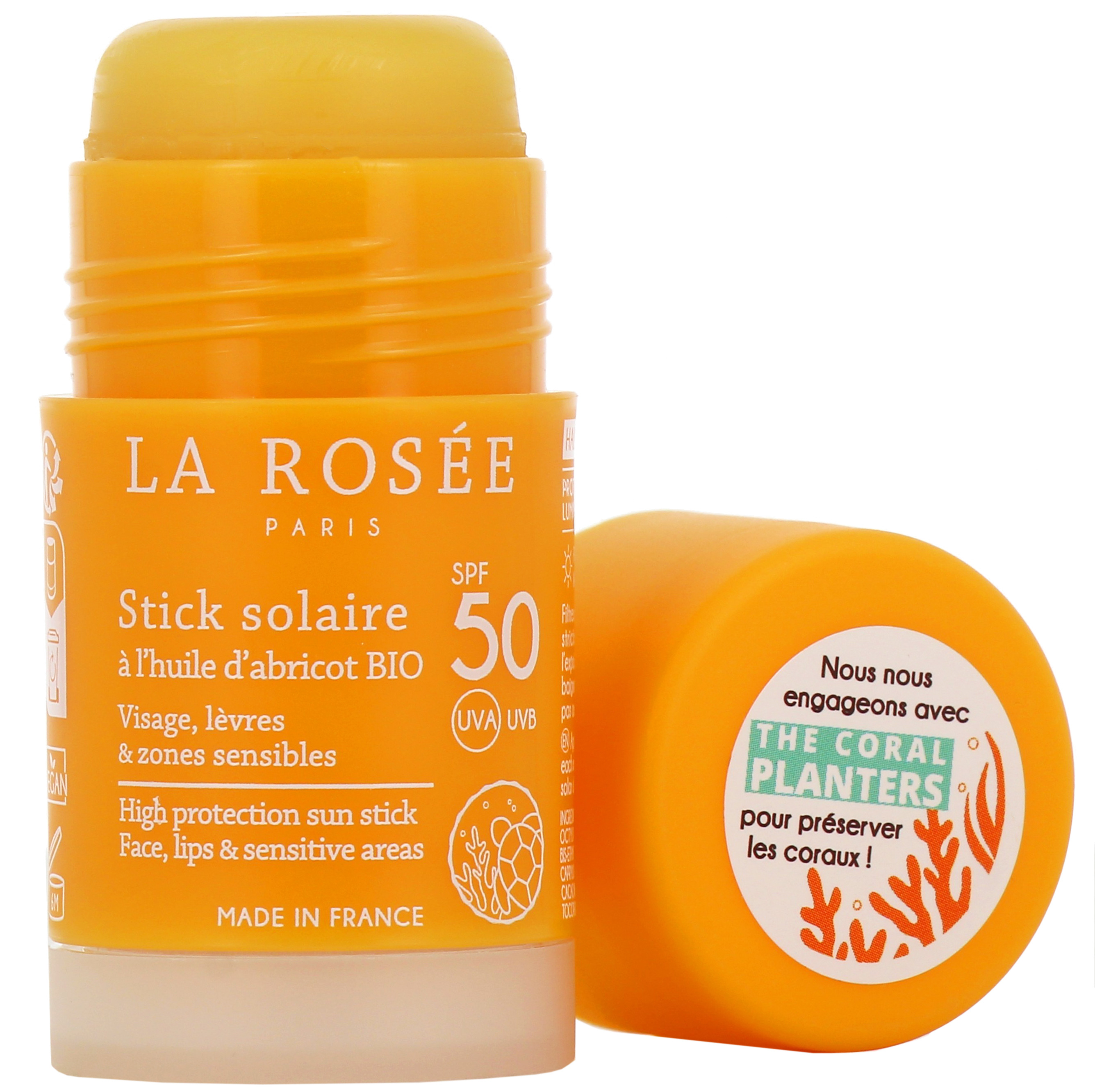 LA ROSEE STICK SOLAIRE BIO SPF50 15ML - Pharmacie Cap3000