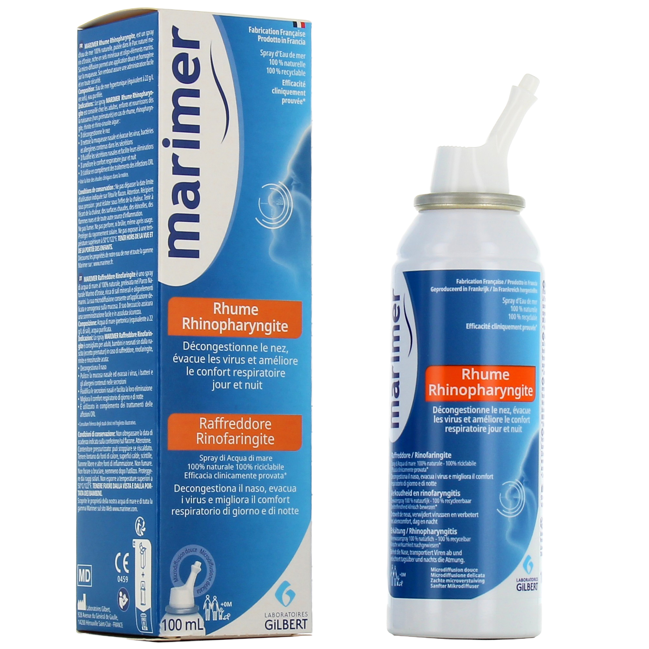 Rhinosedal Spray Nasal Solution Nasale Hypertonique D'eau De Mer Tamarin Et  Mauve 20ml