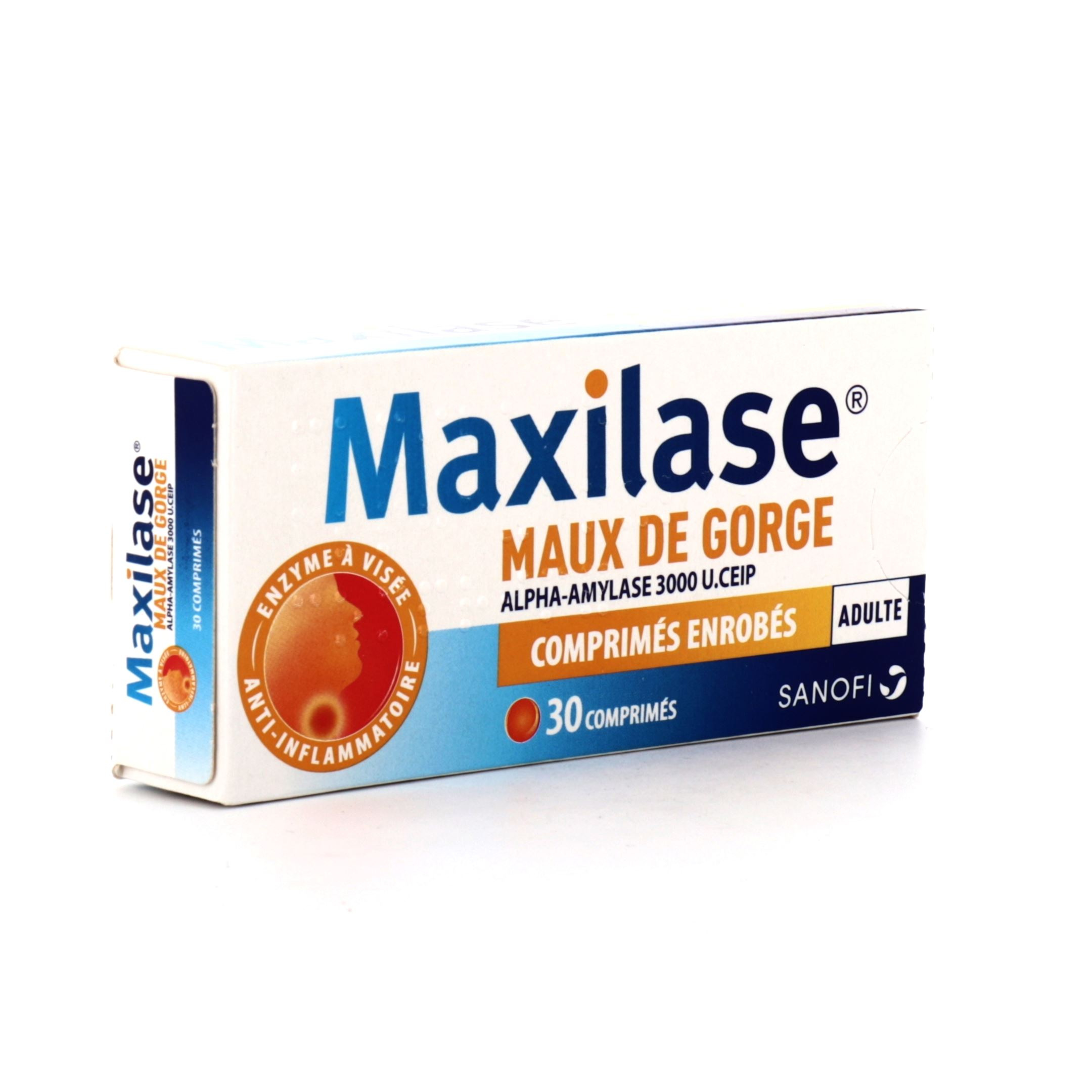 Maxilase Maux De Gorge