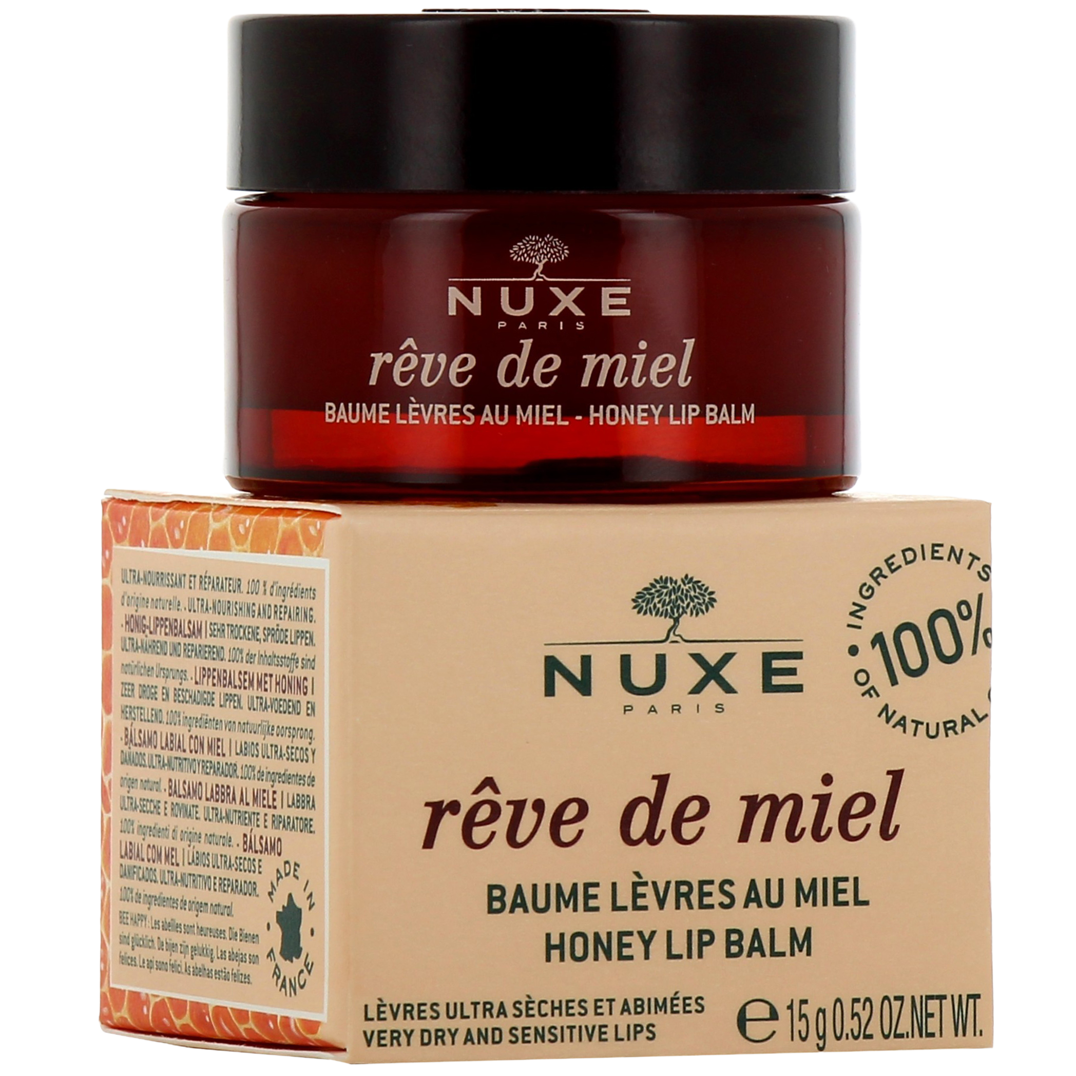 NUXE Rêve de Miel Baume Lèvres Ultra-Nourrissant, 15 g - Boutique en ligne  Cosmeterie