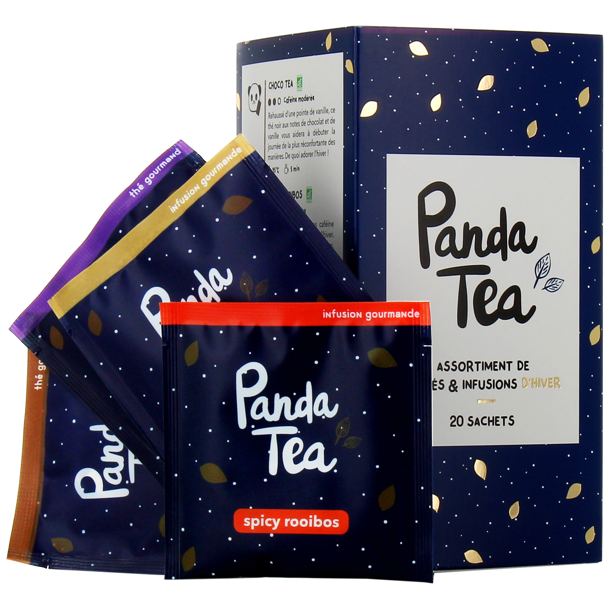 Coffret 20 sachets Panda Tea - Assortiment de 5 infusions 