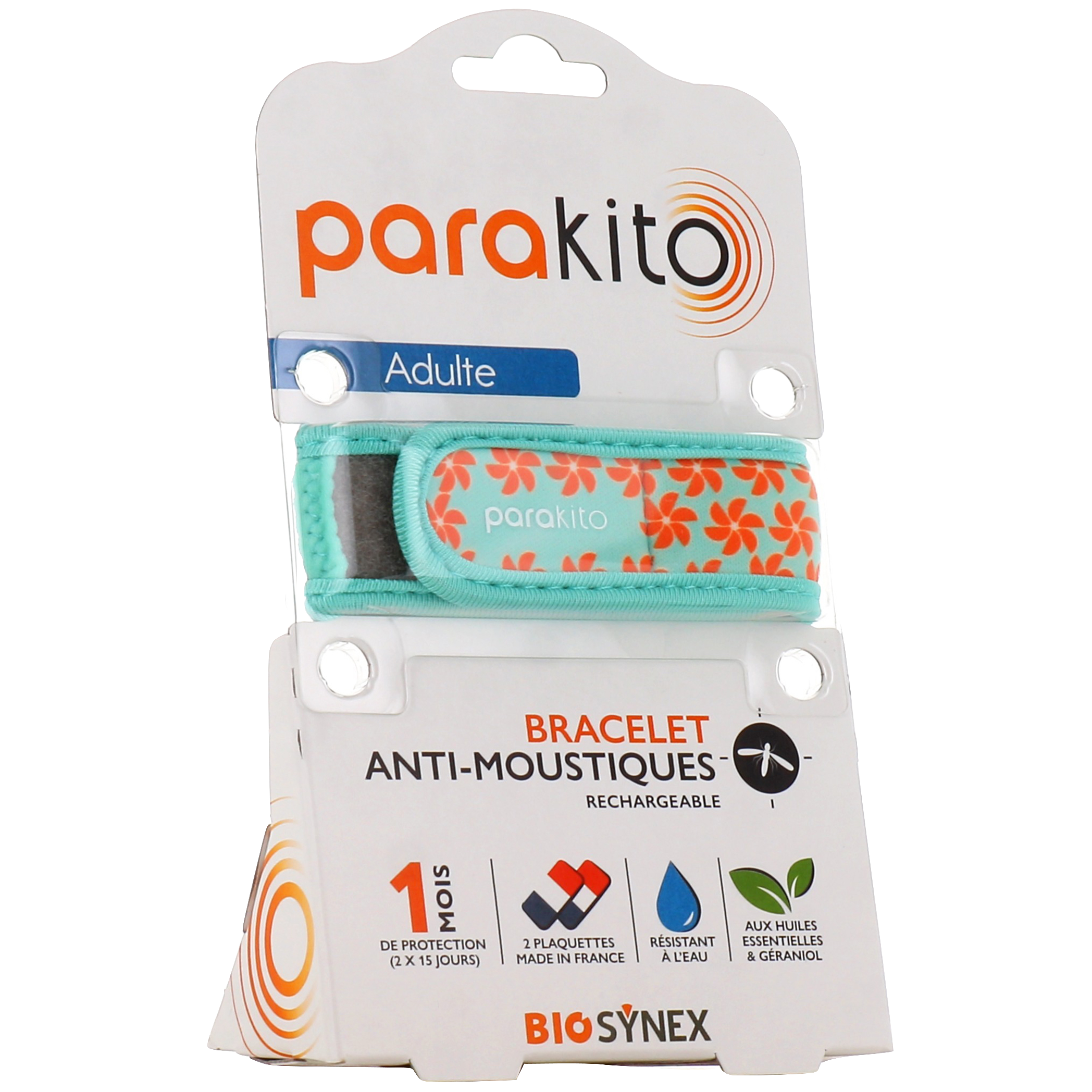 Parakito Bracelet Anti-Moustique Rechargeable Junior Plumes
