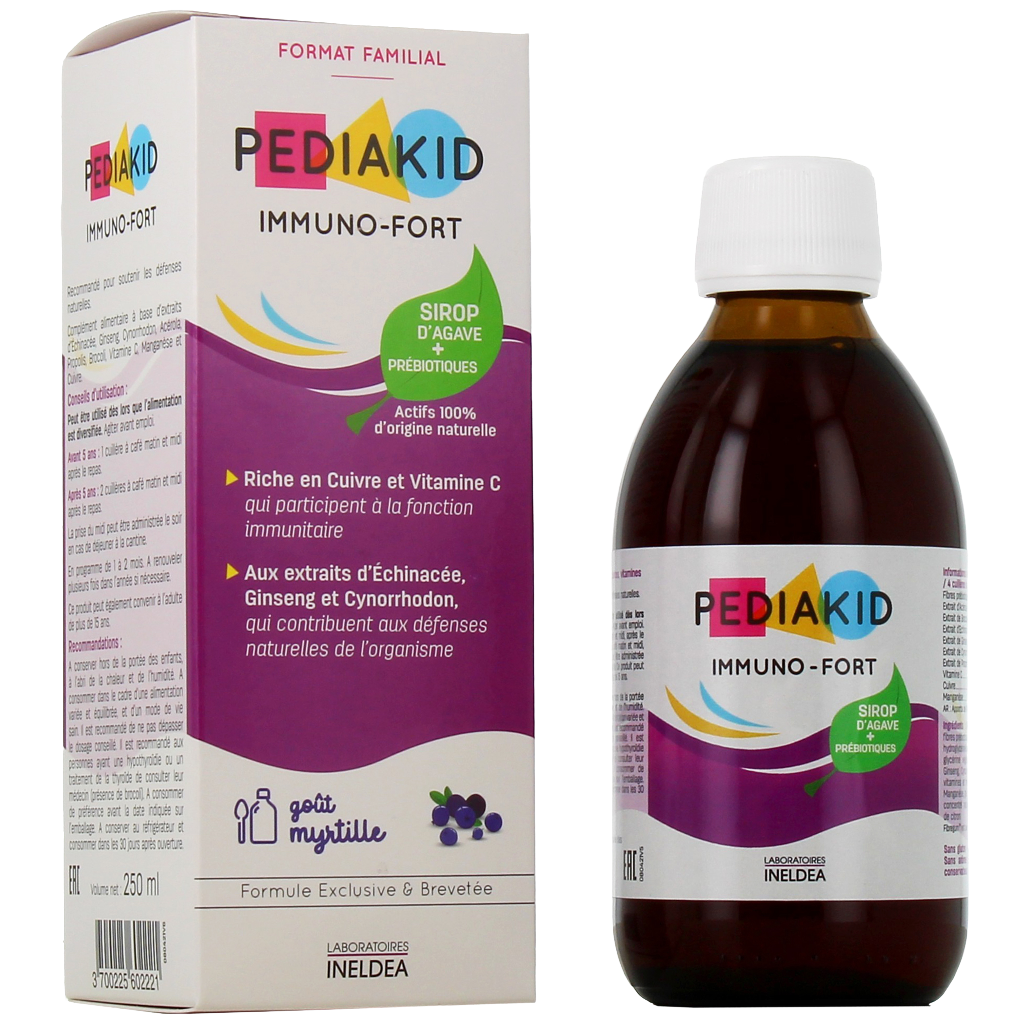 Pediakid Immuno-Fort Format Familial 250ml