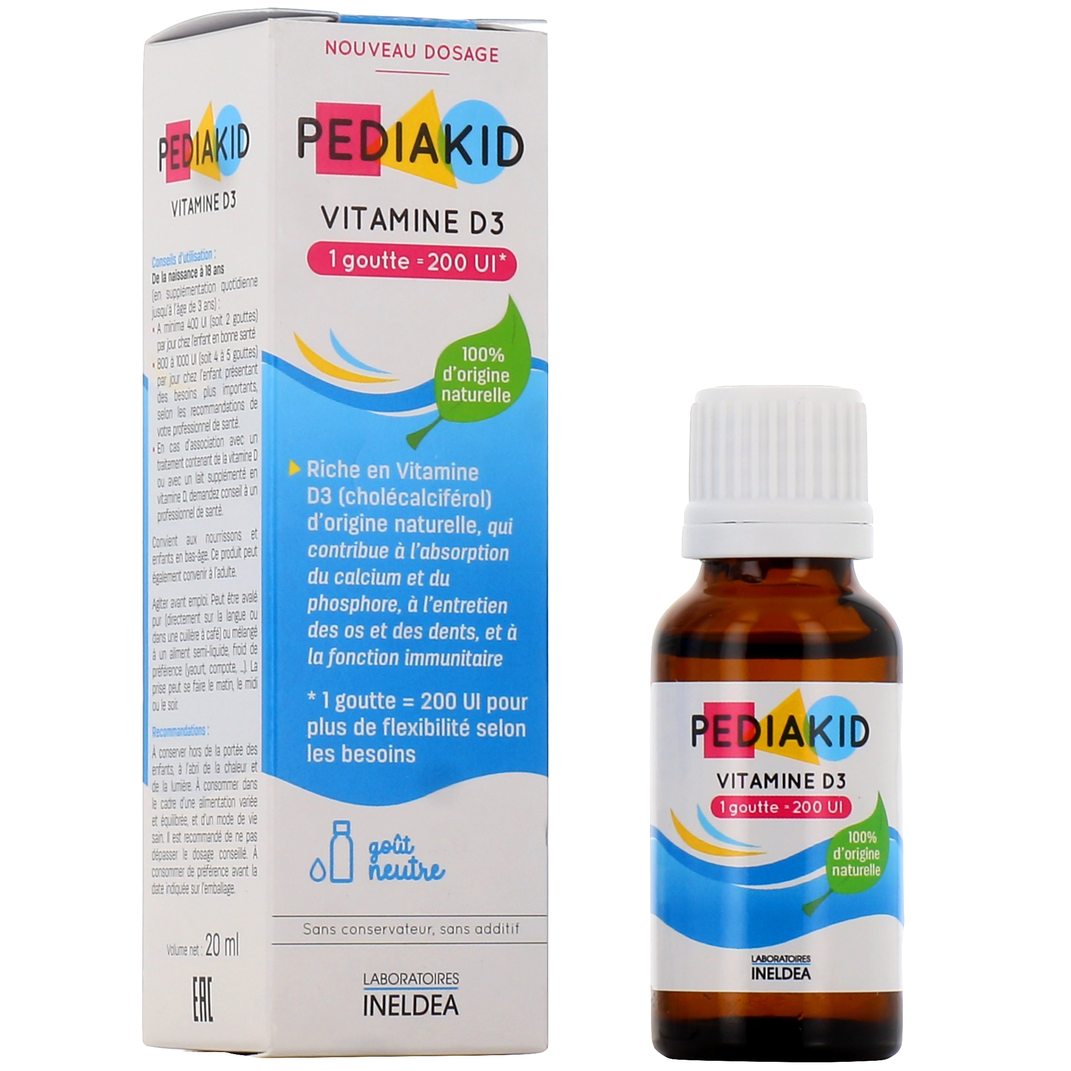 Pediakid Vitamine D3 Enfants 20 ml
