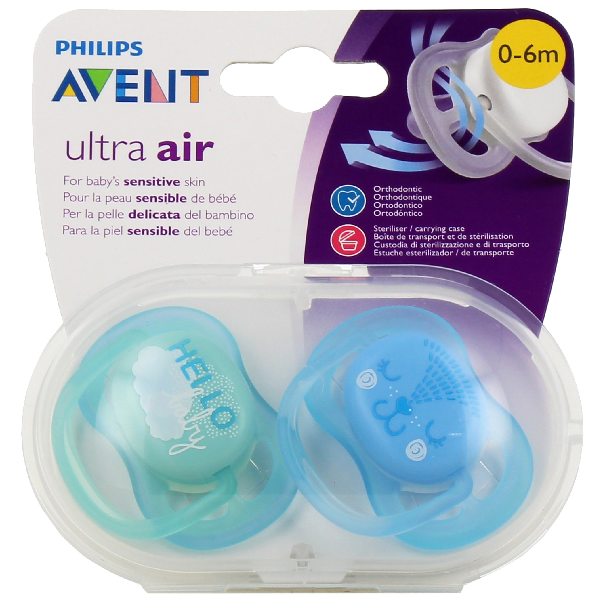 Sucette Ultra Air pour bébé 0 - 6 mois - AVENT PHILIPS