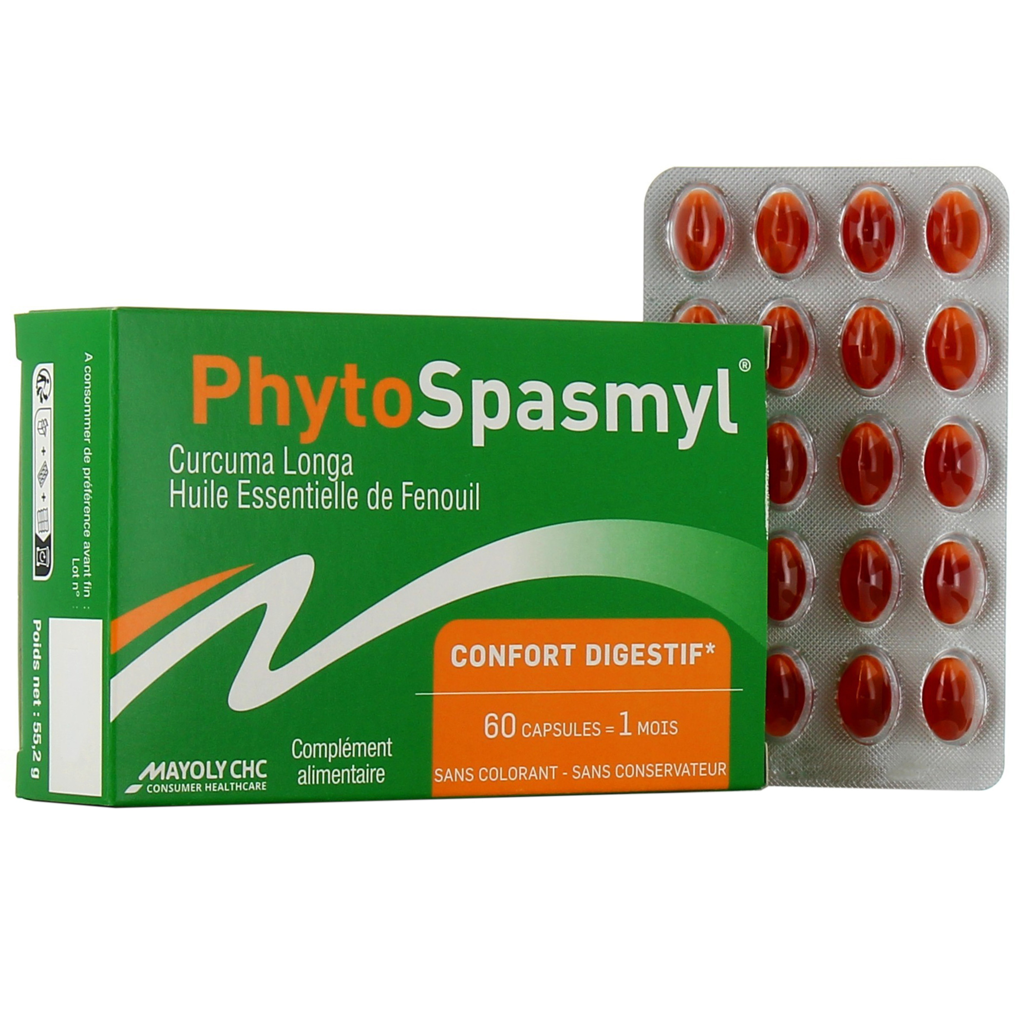 PhytoSpasmyl capsules - Digestion et confort digestif