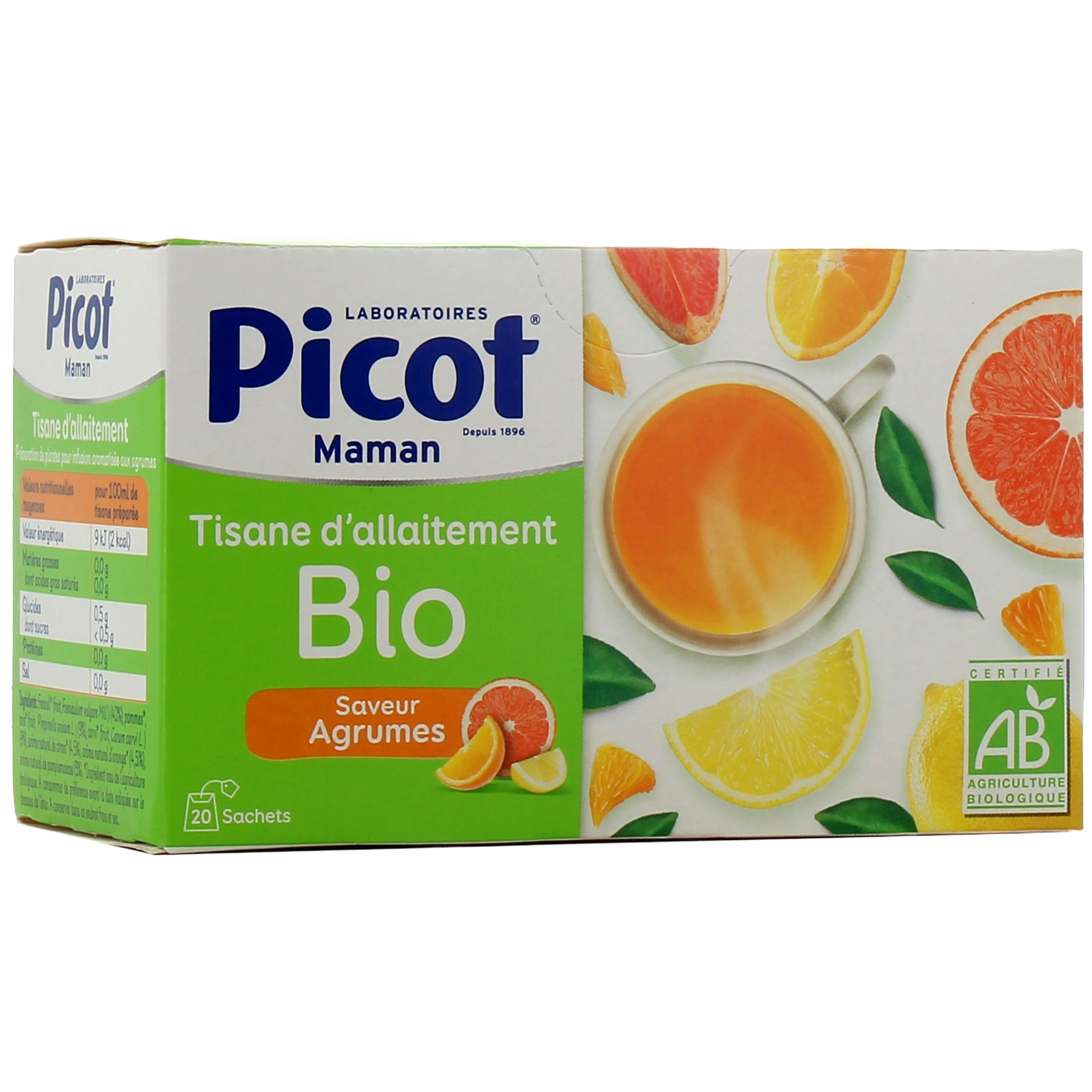 Picot Maman Tisane Allaitement Fruits Rouges Bio 20 Sachets pas cher