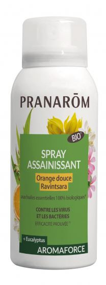 Pranarôm Aromaforce Spray assainissant Orange douce Ravintsara BIO