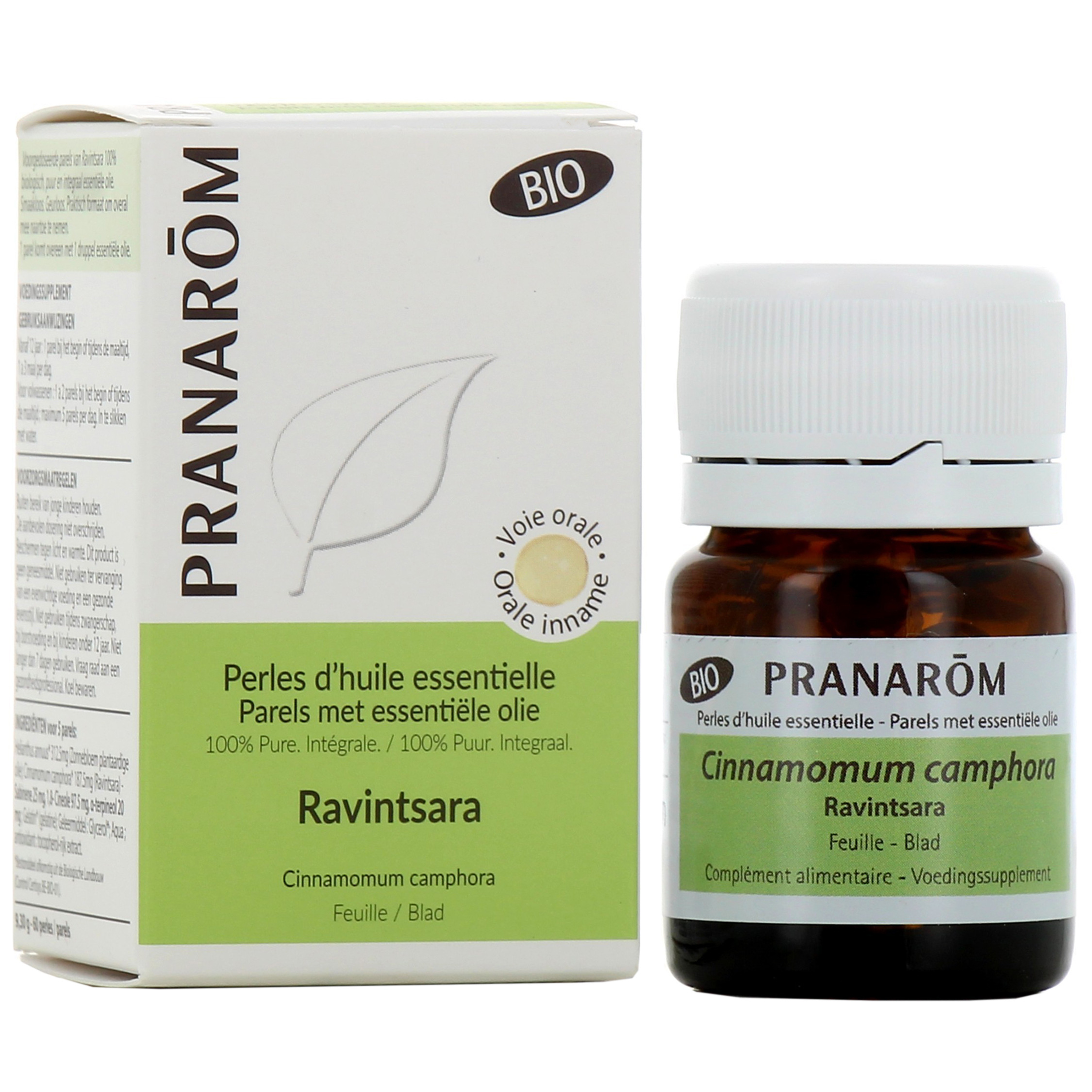 Perles d'huile essentielle de Ravintsara Pranarom