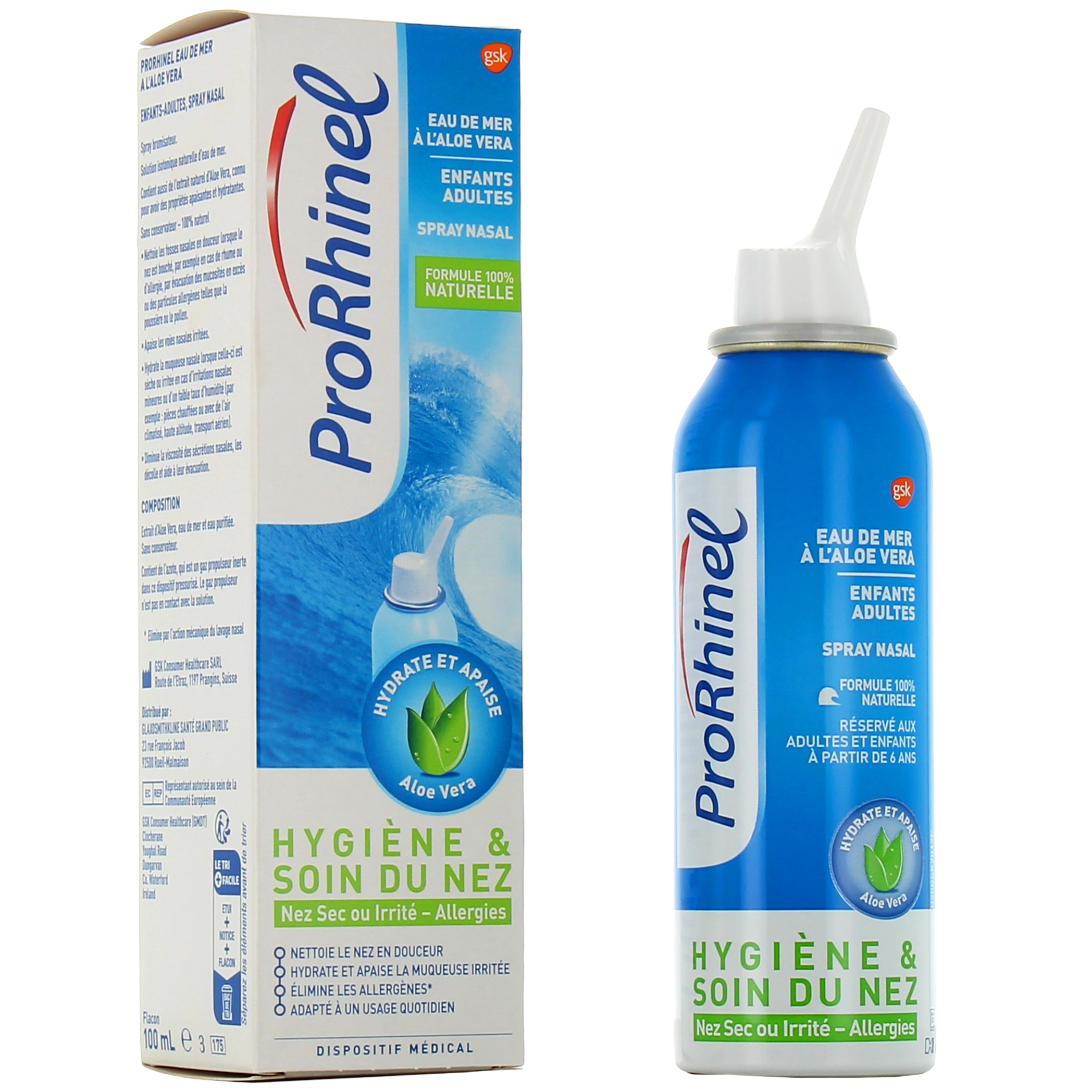 ProRhinel Spray Nasal Enfants/Adultes 100 ml pas cher