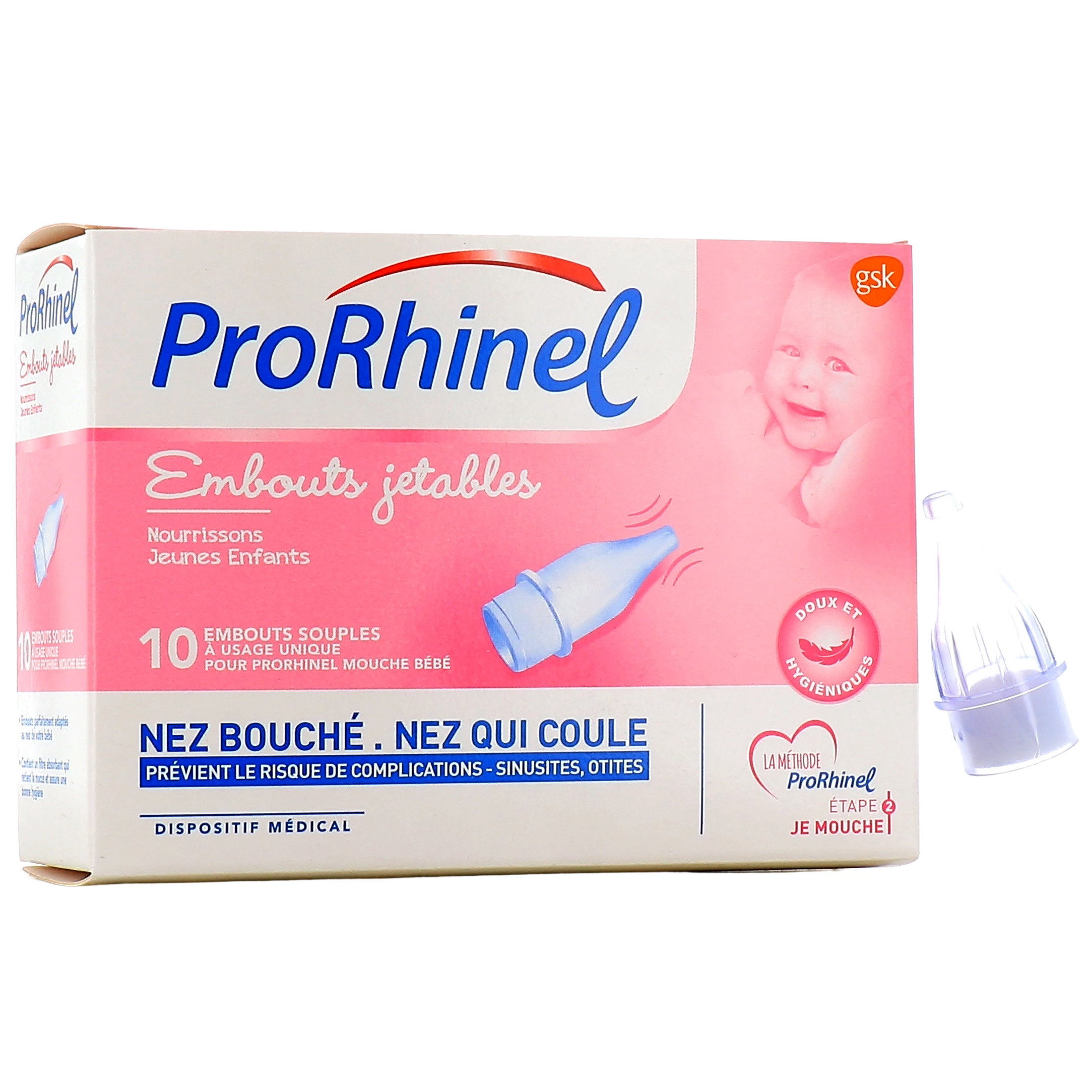 PRORHINEL Embouts jetables mouche bébé (10 embouts) - Pharmacie Veau en  ligne