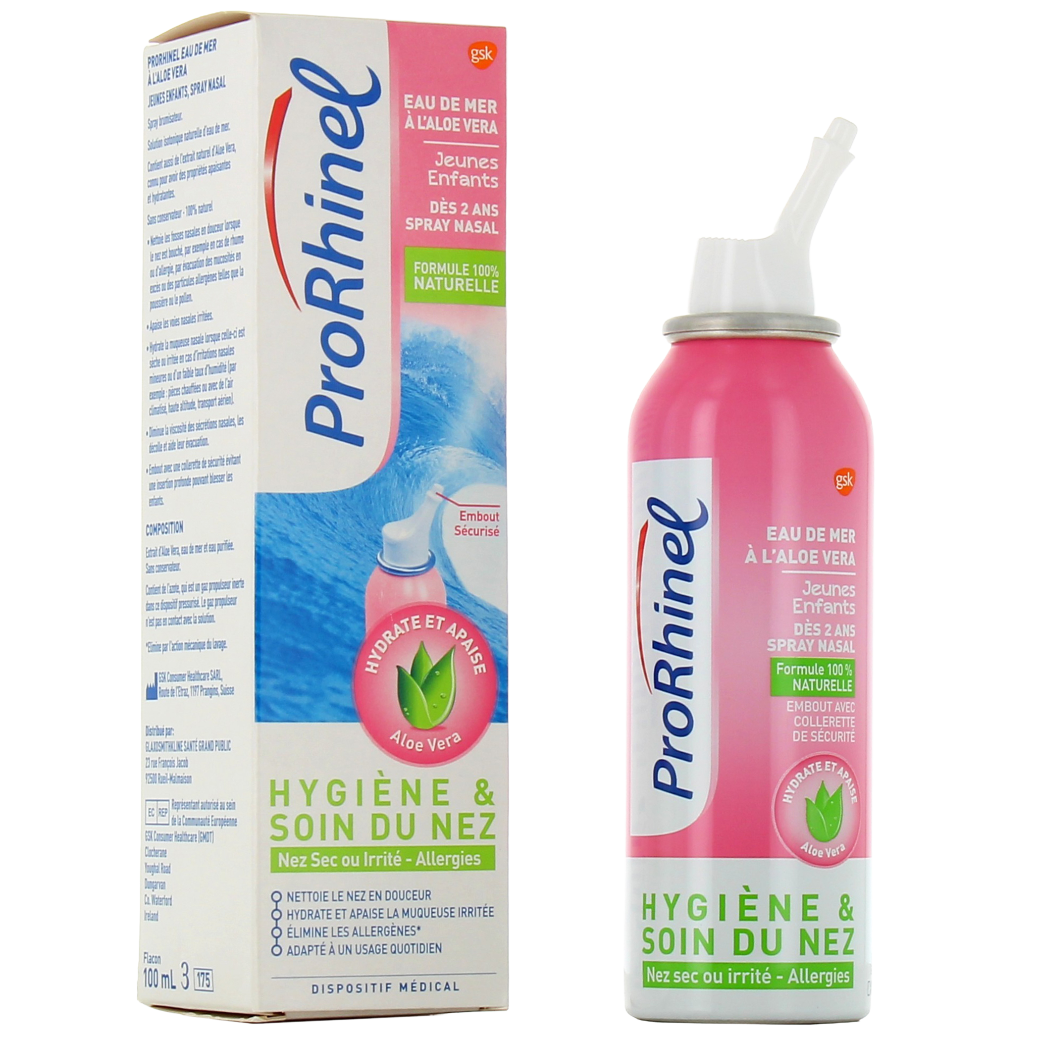 ProRhinel Spray Nasal Enfants/Adultes Lot de 2 x 100 ml ProRhinel