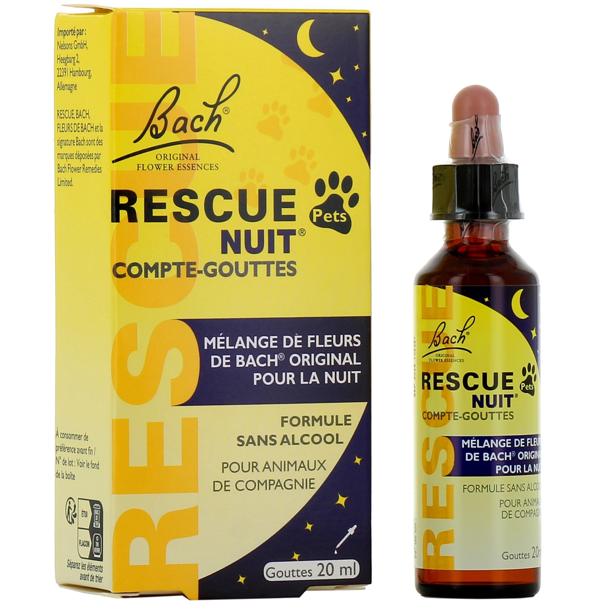 Rescue Compte-Gouttes 20 ml & Fleurs de Bach Original White Chestnut - 20  ml : : Hygiène et Santé
