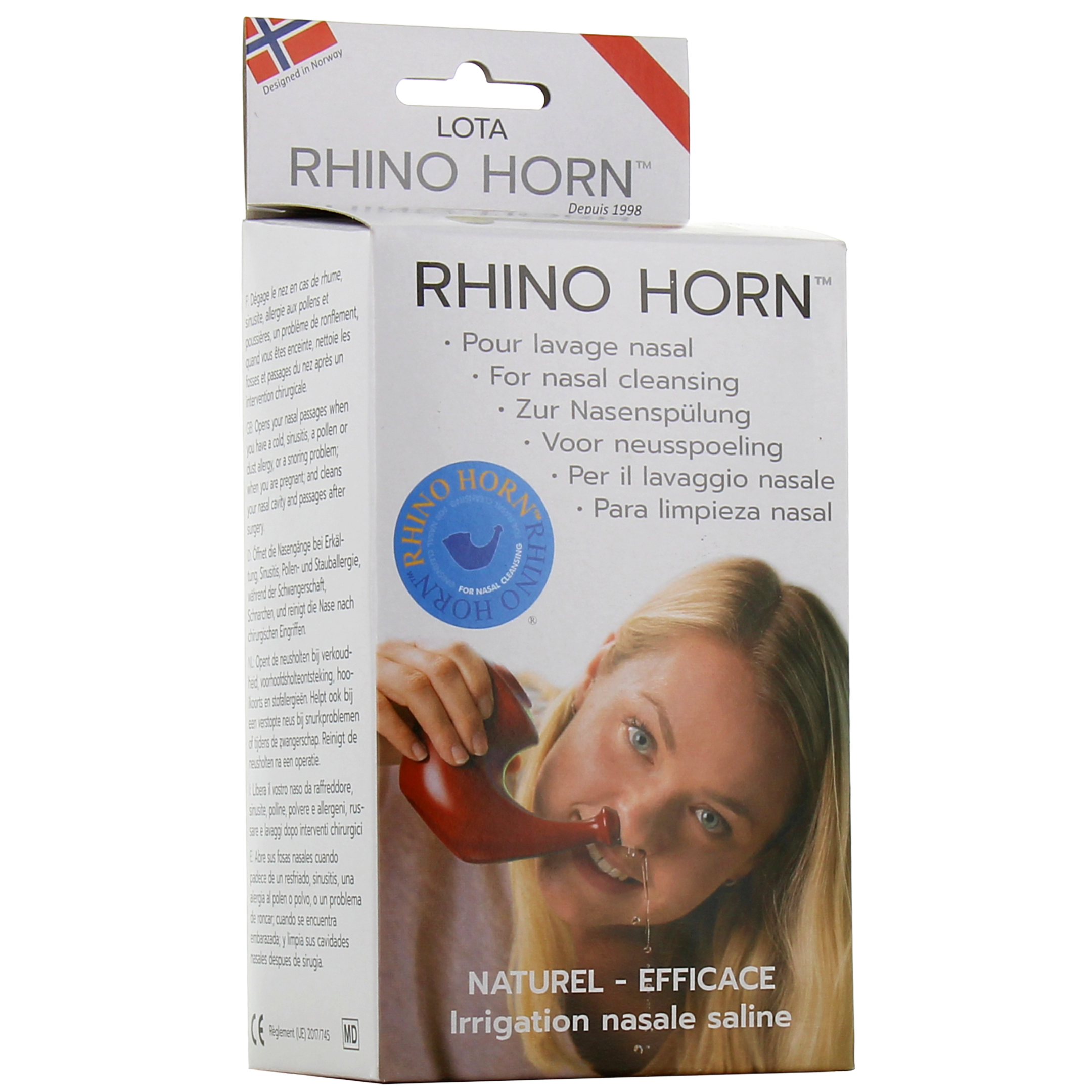Rhino horn adulte rouge  Nom de la Pharmacie en variable