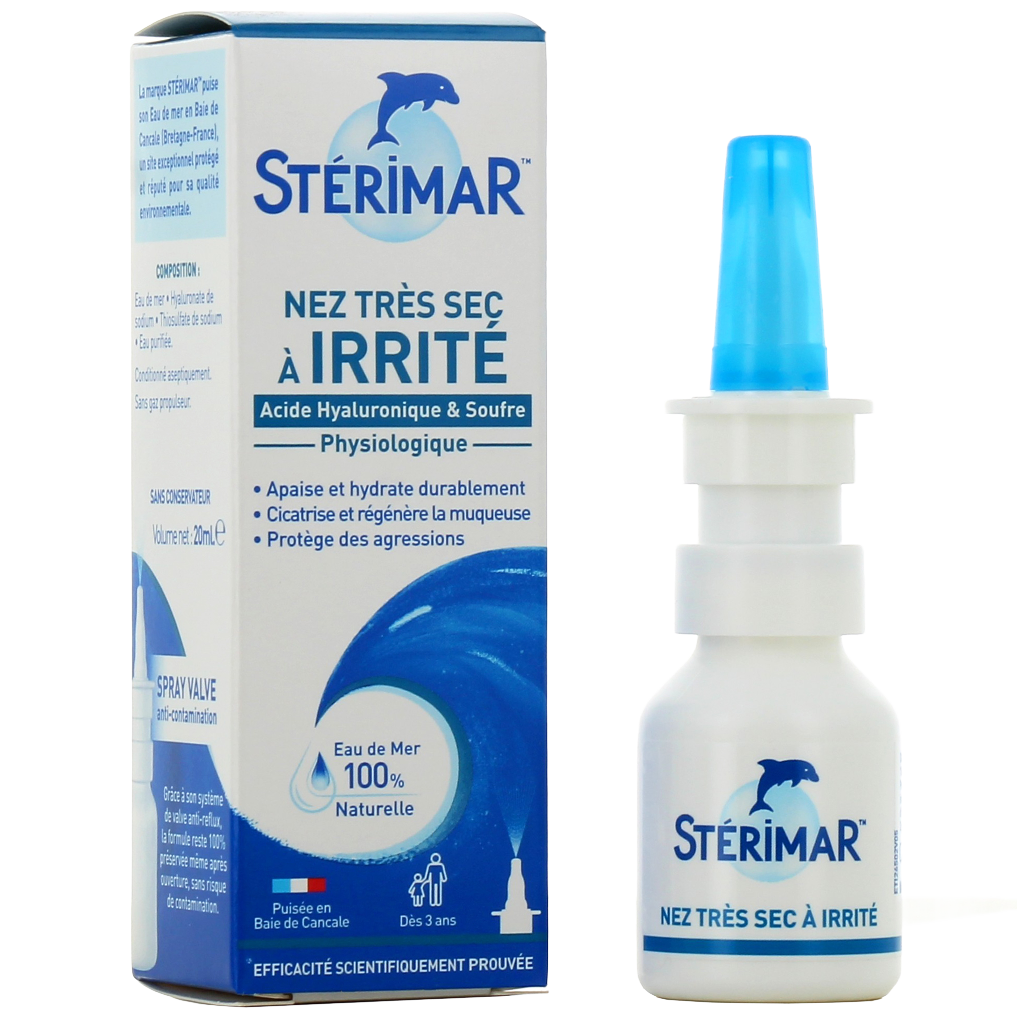 Spray Nasal Nez Sensible, 100ml  Sterimar - Parapharmacie Boticinal