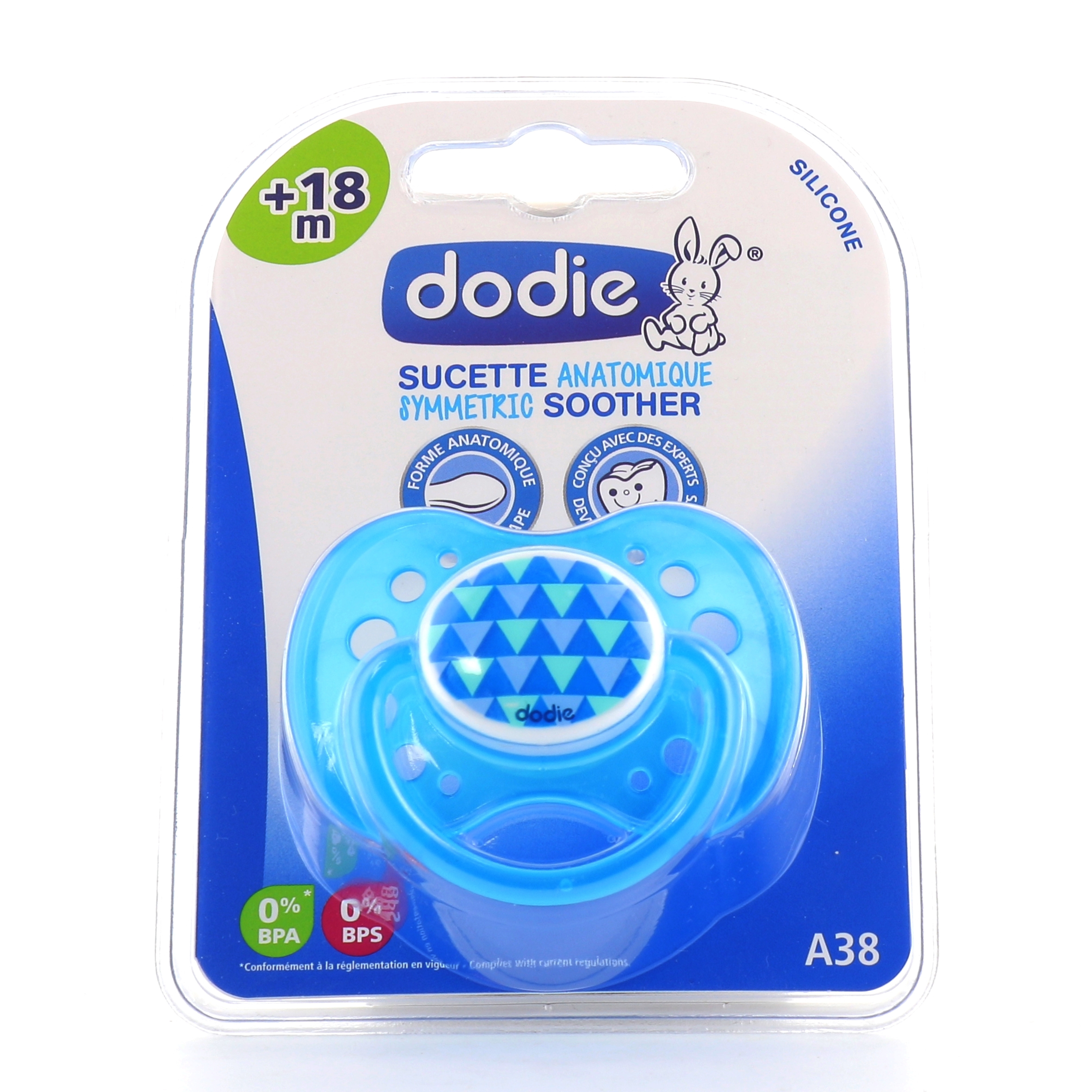 Dodie Duo sucettes anatomiques silicone +18 mois