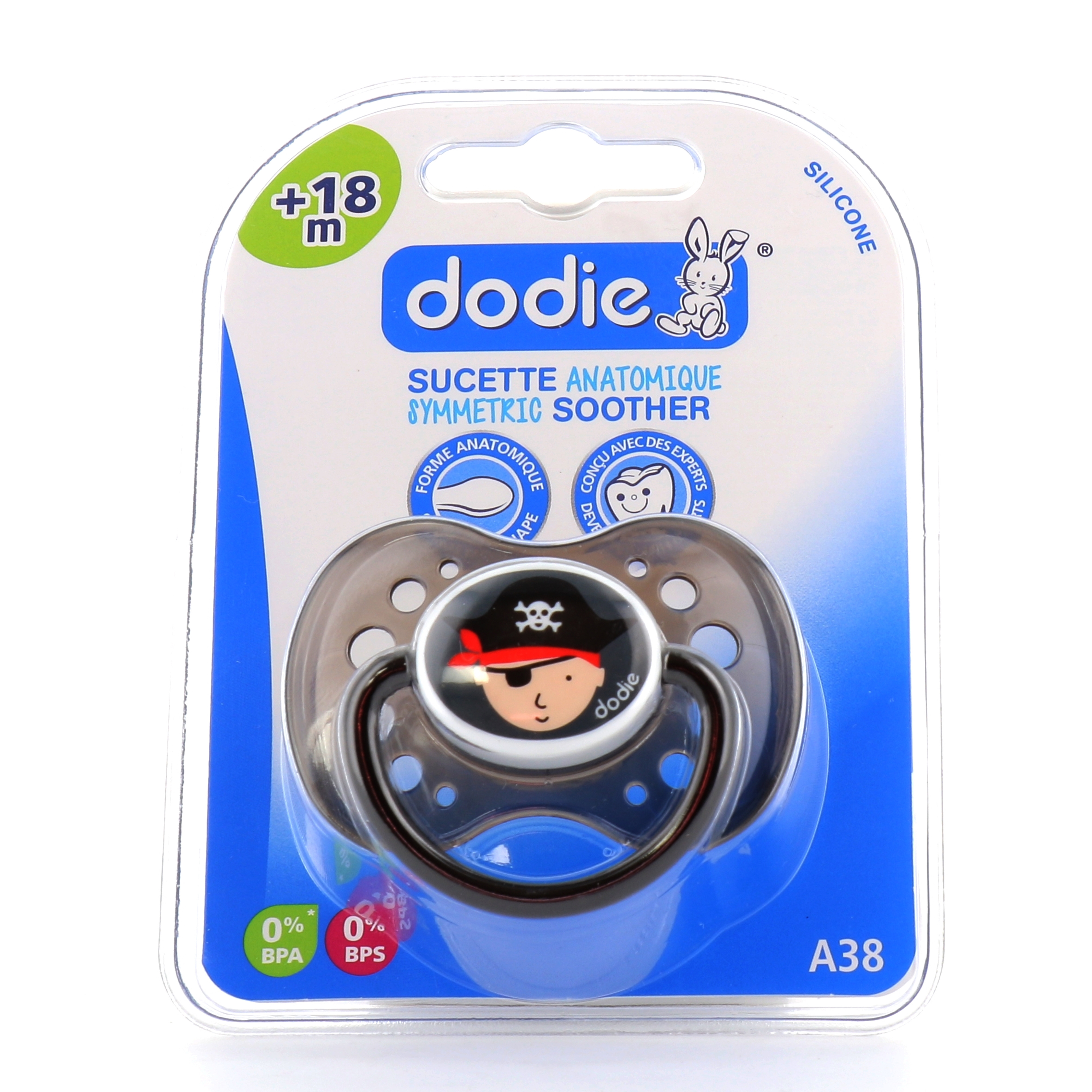 Dodie 2 Sucettes Anatomiques Silicone +18mois famille moins cher