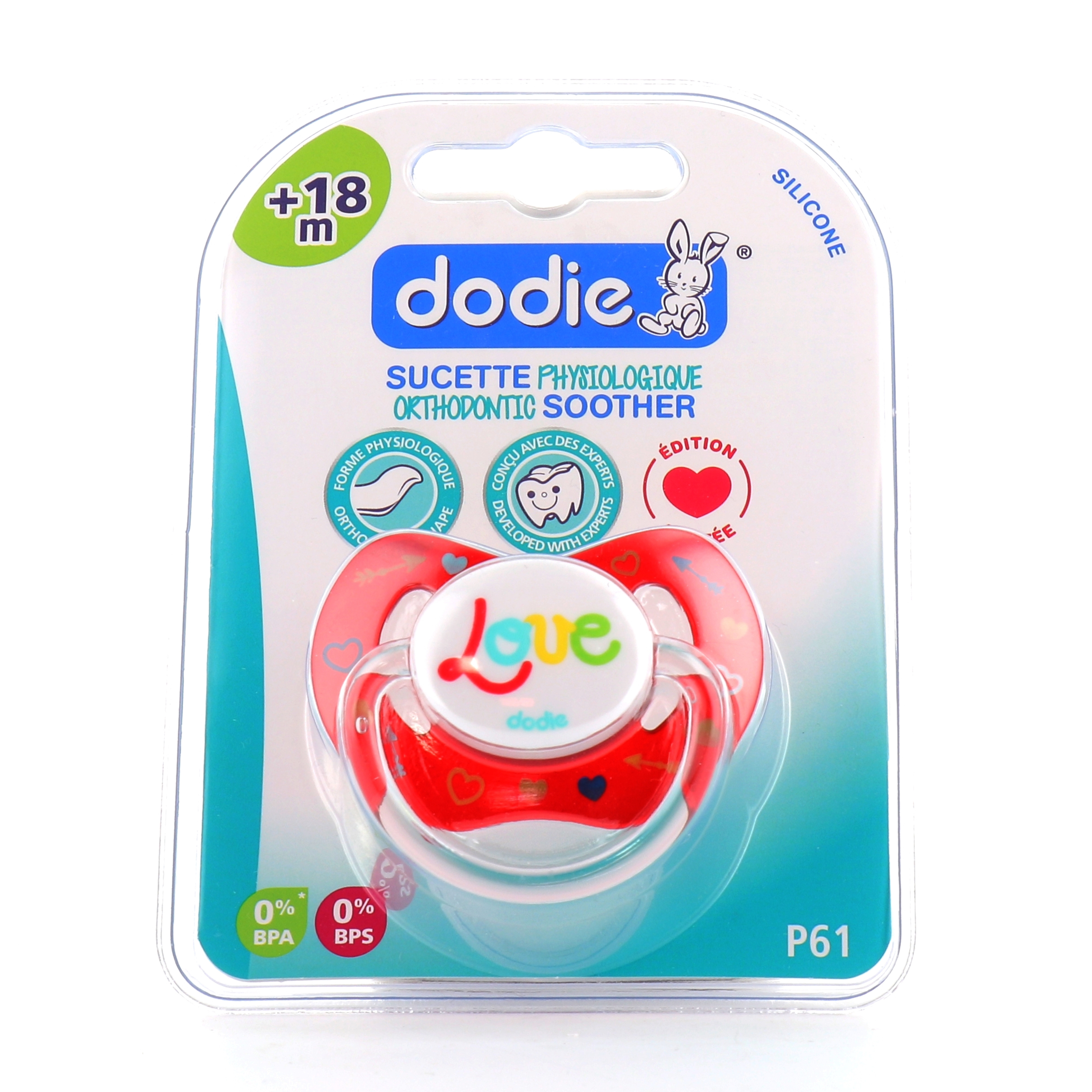 Dodie® Sucette physiologique en silicone Super BB +6 mois 1 pc(s) - Redcare  Pharmacie