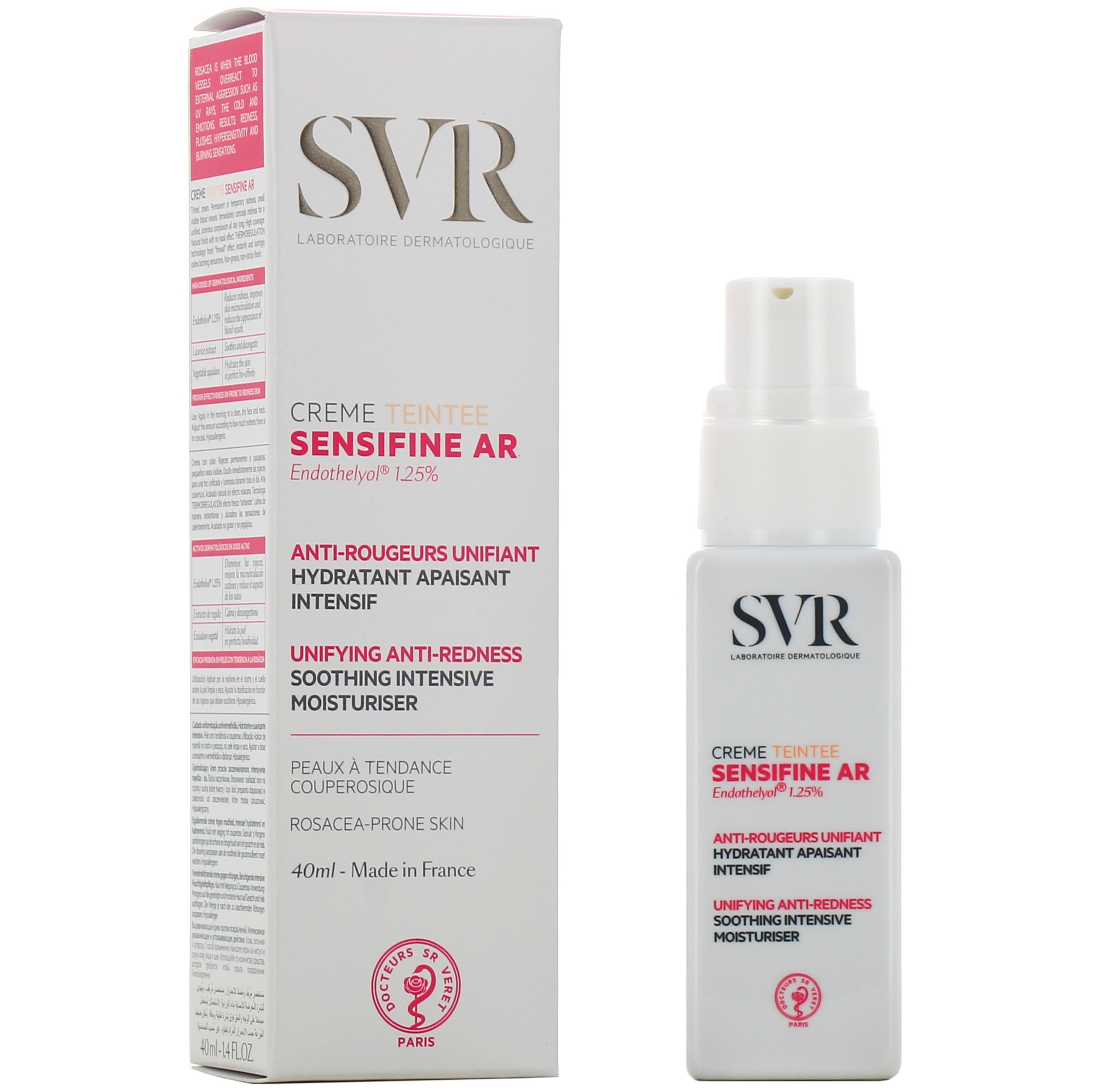 SVR sensifine AR Crème Anti-rougeurs riche - Couperose - Peau sèche