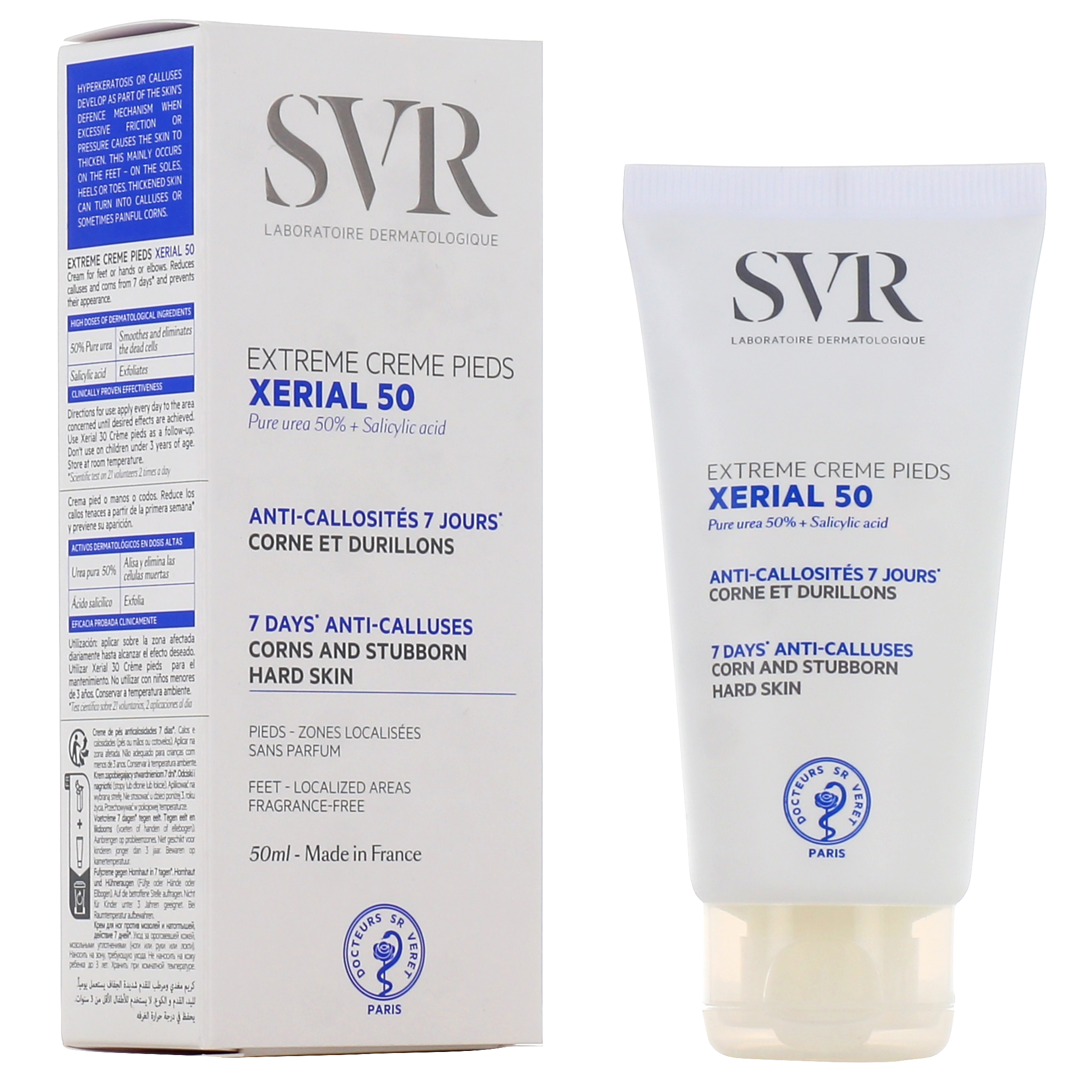 SVR Xérial 50 Extrême Crème pieds - Pharmacie des Drakkars