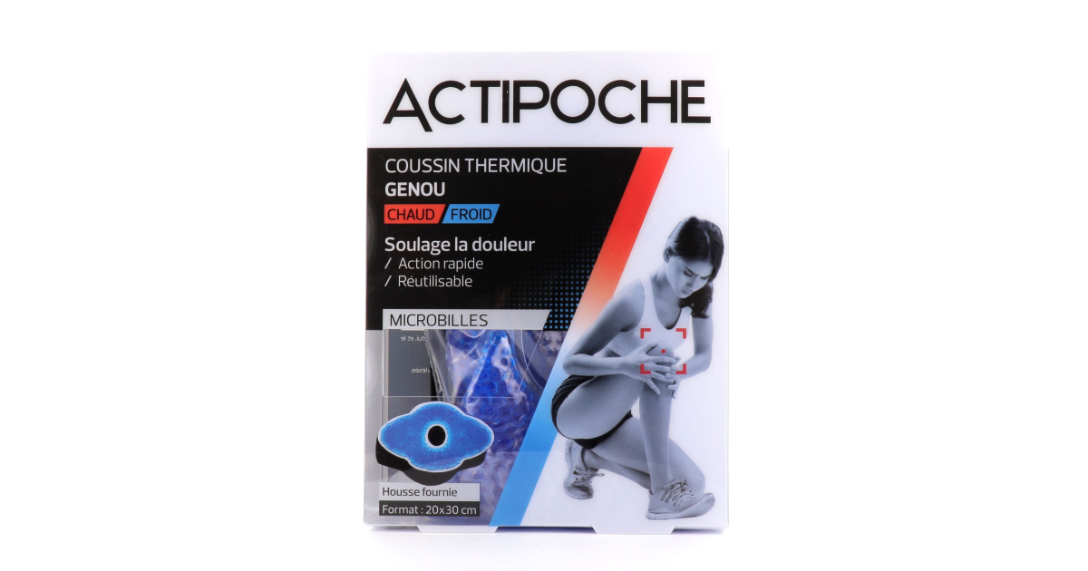 Actipoche Chaud Froid Genou Microbilles 20 x 30 cm