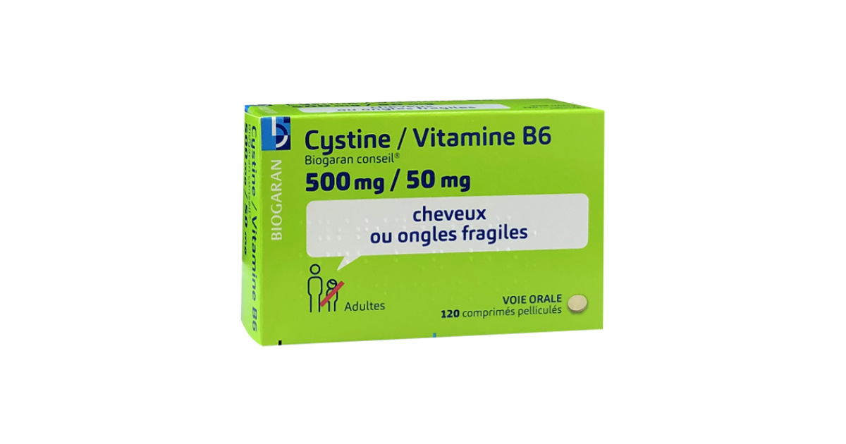 Cystine Vitamine B6 Biogaran 120 comprimés