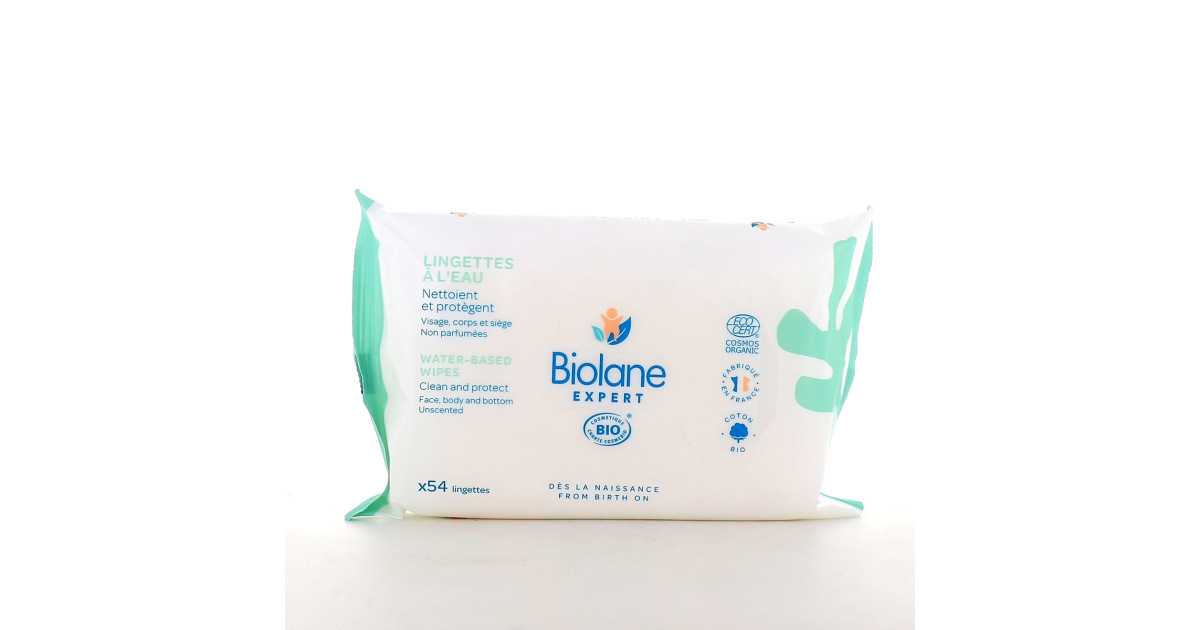 Pharmacie Vauban - Parapharmacie Biolane Expert Bio Lingette à L'eau  Paquet/54 - ABBEVILLE