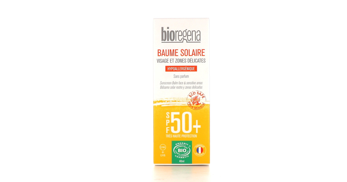 Bioregena Crème Solaire Bébé SPF50+ Bio 40ml