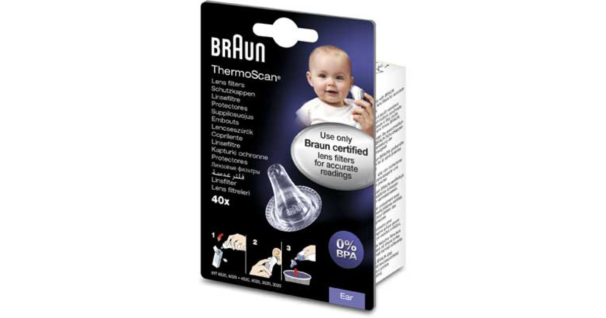 Braun Thermoscan Embouts Jetables 40 Embouts pas cher
