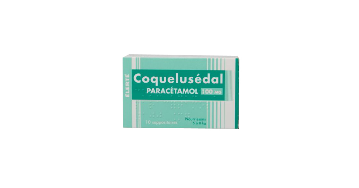 Coquelusedal Paracetamol 100 Mg 10 Suppositoires Nourrisson