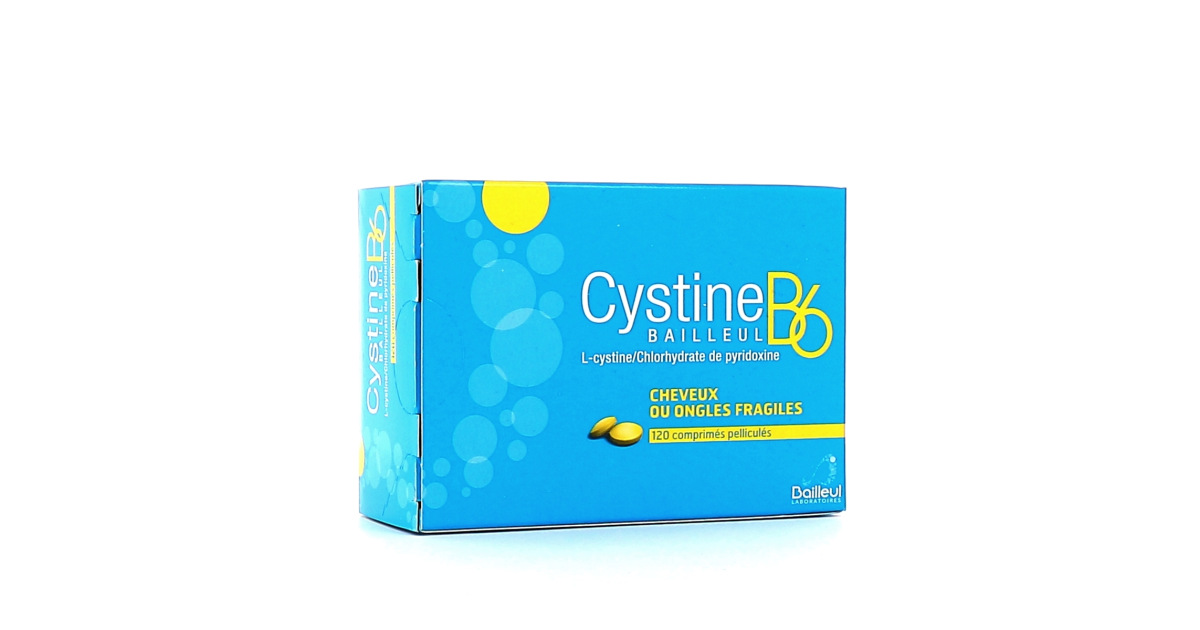 Cystine B6 comprimés - Médicament perte de cheveux, ongles fragiles
