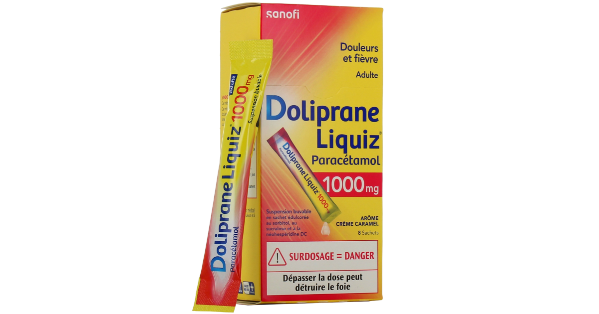Doliprane Liquiz 1000 mg Sachets Suspension buvable