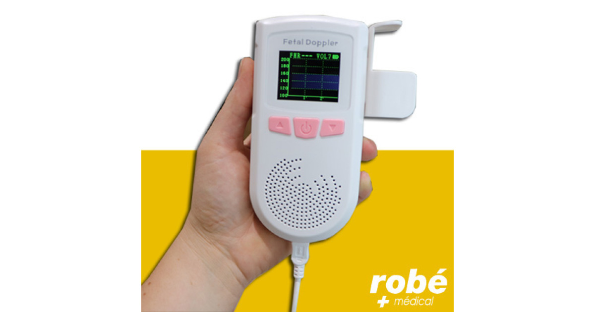 Doppler foetal rechargeable 2,5 MHz - Mesure rythme cardiaque bébé