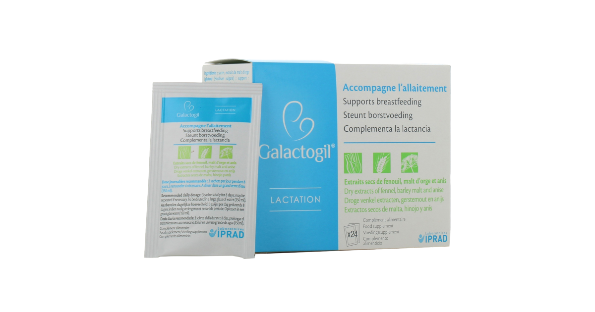 Galactogil Lactation - Nouveau : La solution naturelle pour soutenir  l'allaitement - Lot de 2 Boites de 24 Sachets : : Hygiène et Santé