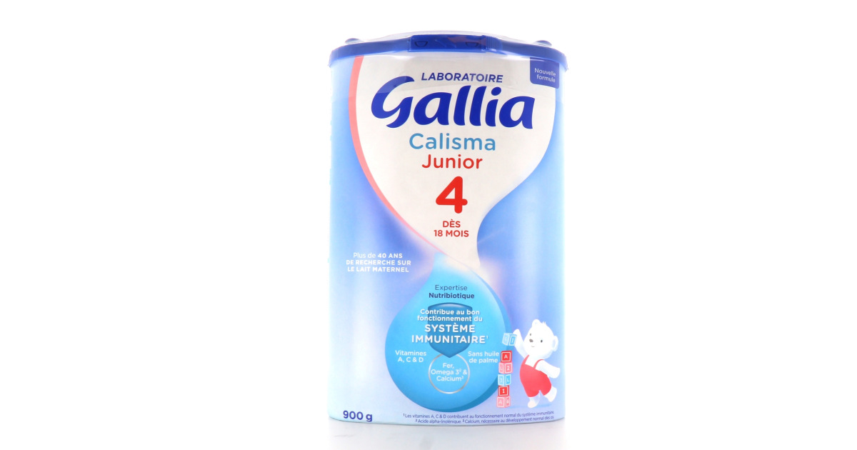 Gallia junior 4 lait à partir de 24 mois 900g - Pharmacie de Fontvieille