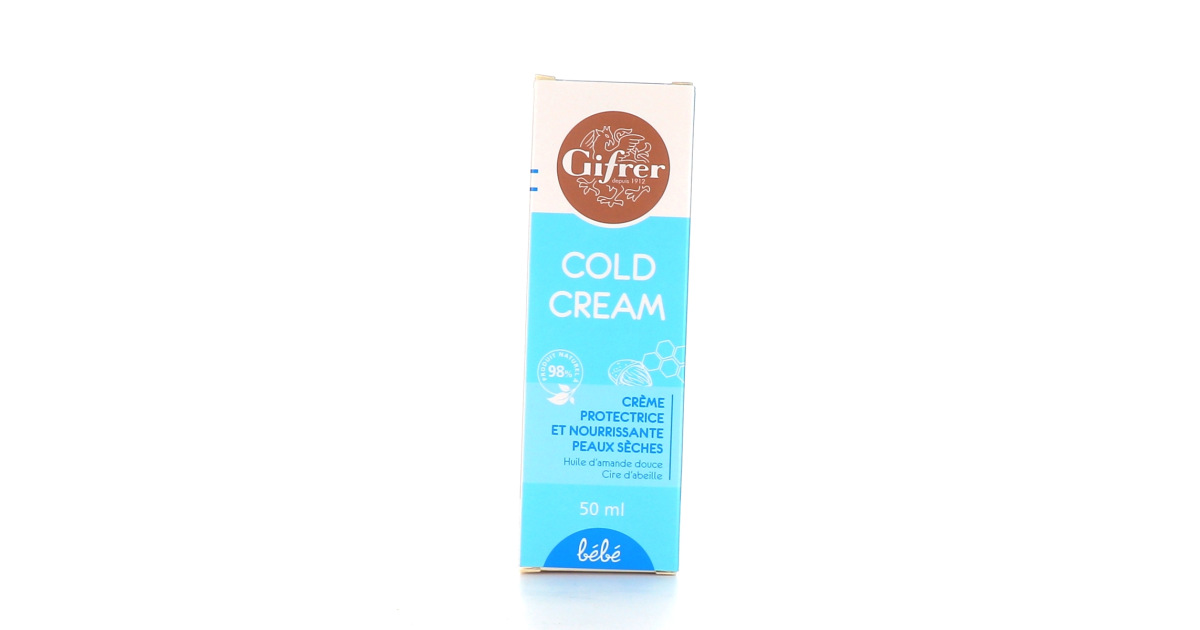 Cold cream Gifrer Bébé - Soin protecteur et nourrissant : peau sèche