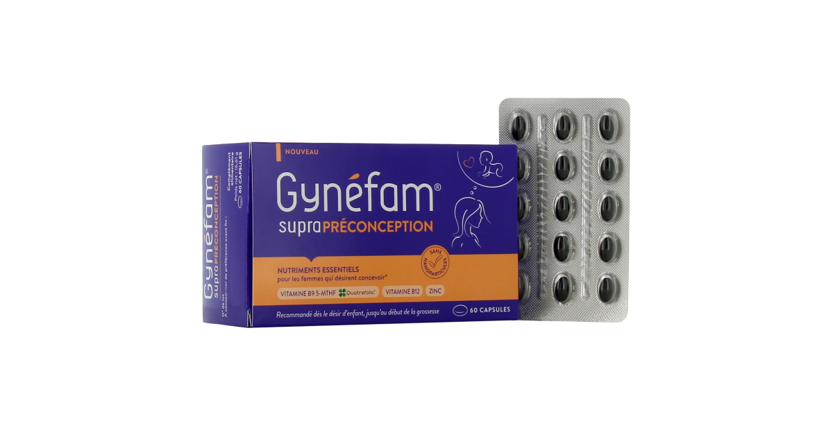 Gynefam Supra Préconception - Complément alimentaire acide folique