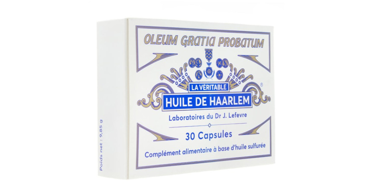 HUILE DE HAARLEM 60 Capsules - La Véritable, L' originale - 3401597816604
